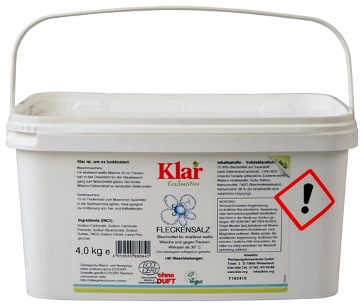 "KLAR Fleckensalz 4kg gegen Flecken ohne Duft image"