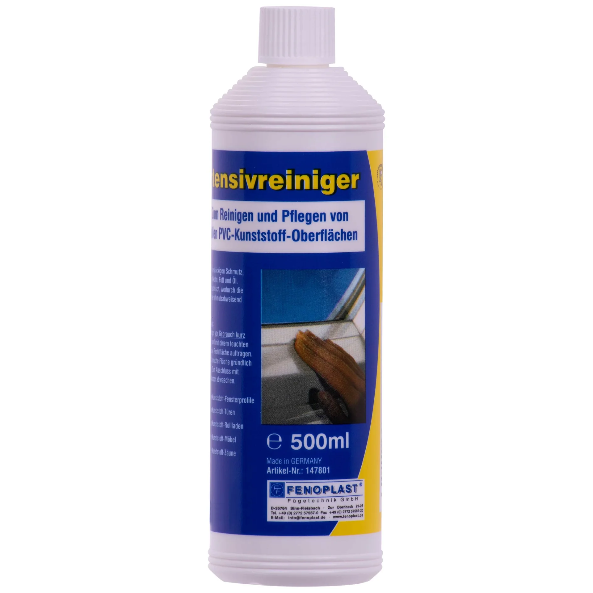"FENOPLAST Fenosol Intensivreiniger 500ml und Konservierer für PVC weiß image"