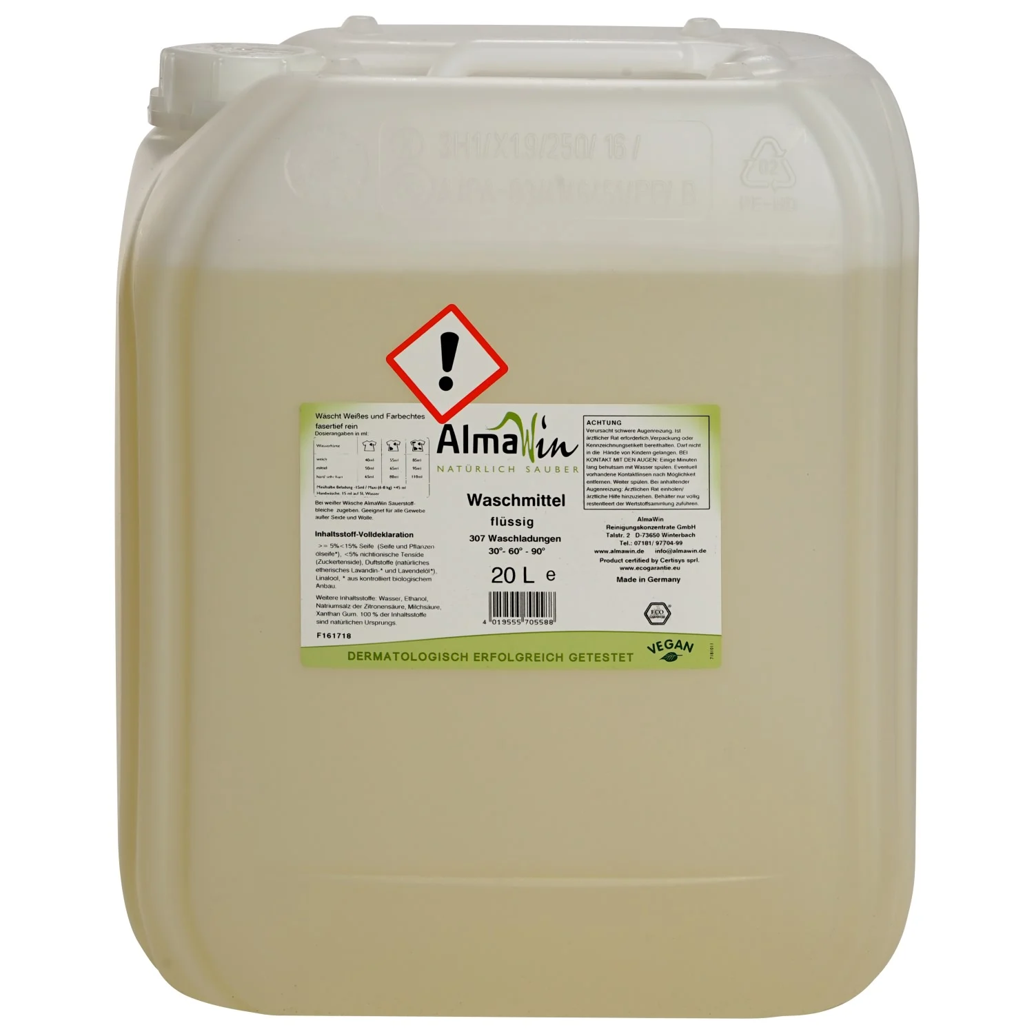ALMAWIN Waschmittel flüssig 20 Liter