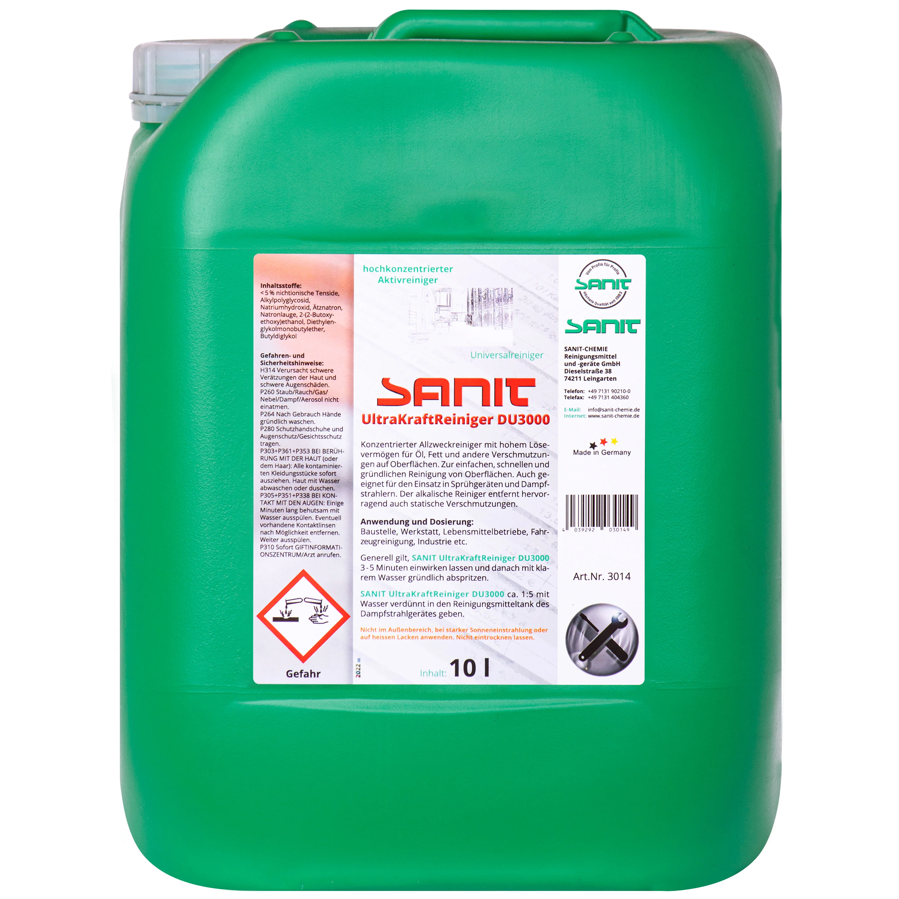 SANIT Ultra Kraftreiniger DU 3000 - 10 Liter