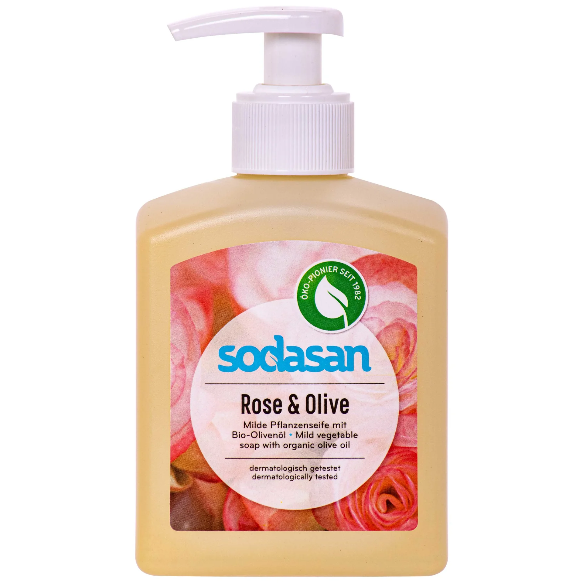 "SODASAN Flüssigseife Liquid Rose-Olive 300 ml Pflanzenseife image"