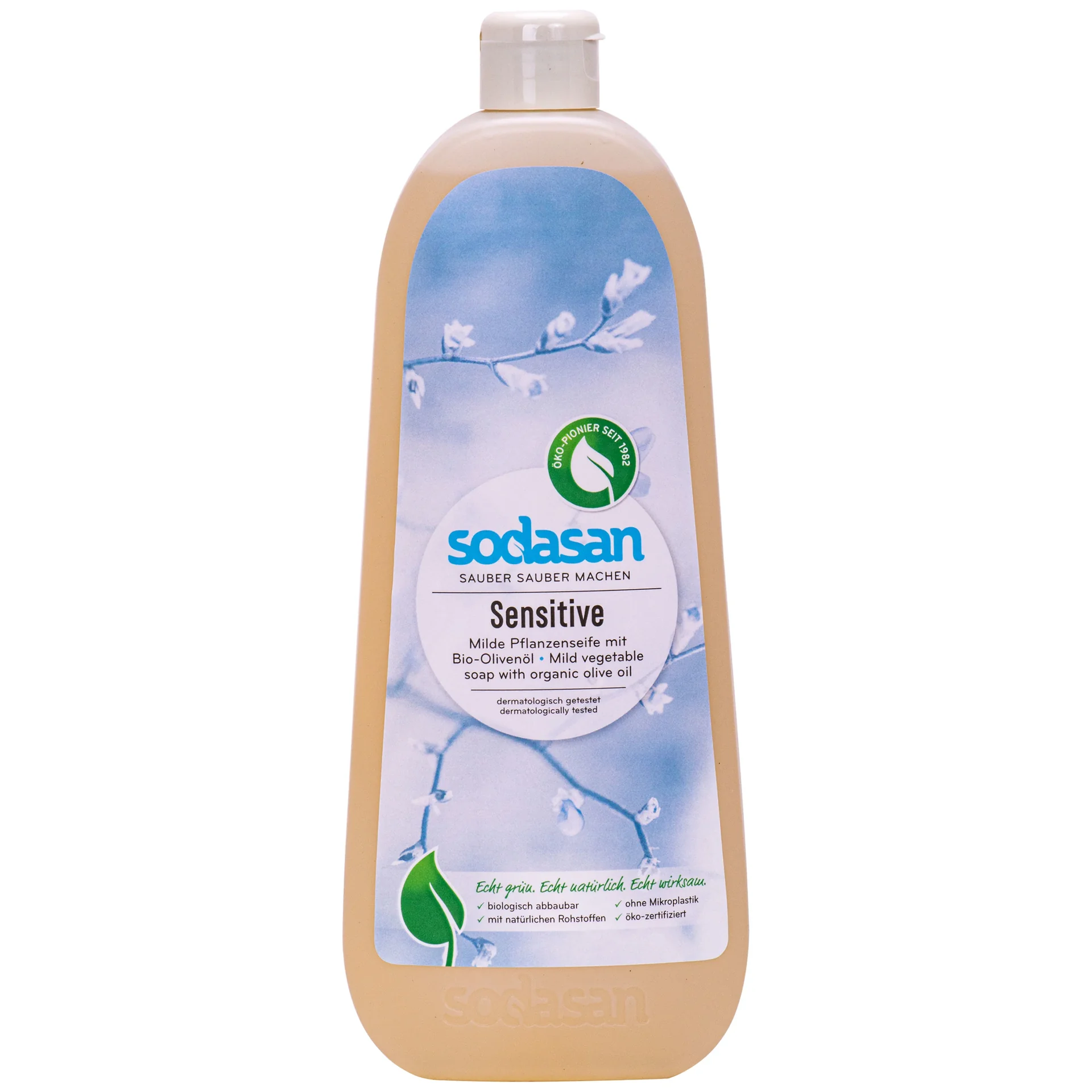 "SODASAN Flüssigseife Liquid Sensitive 1 Liter Pflanzenseife image"