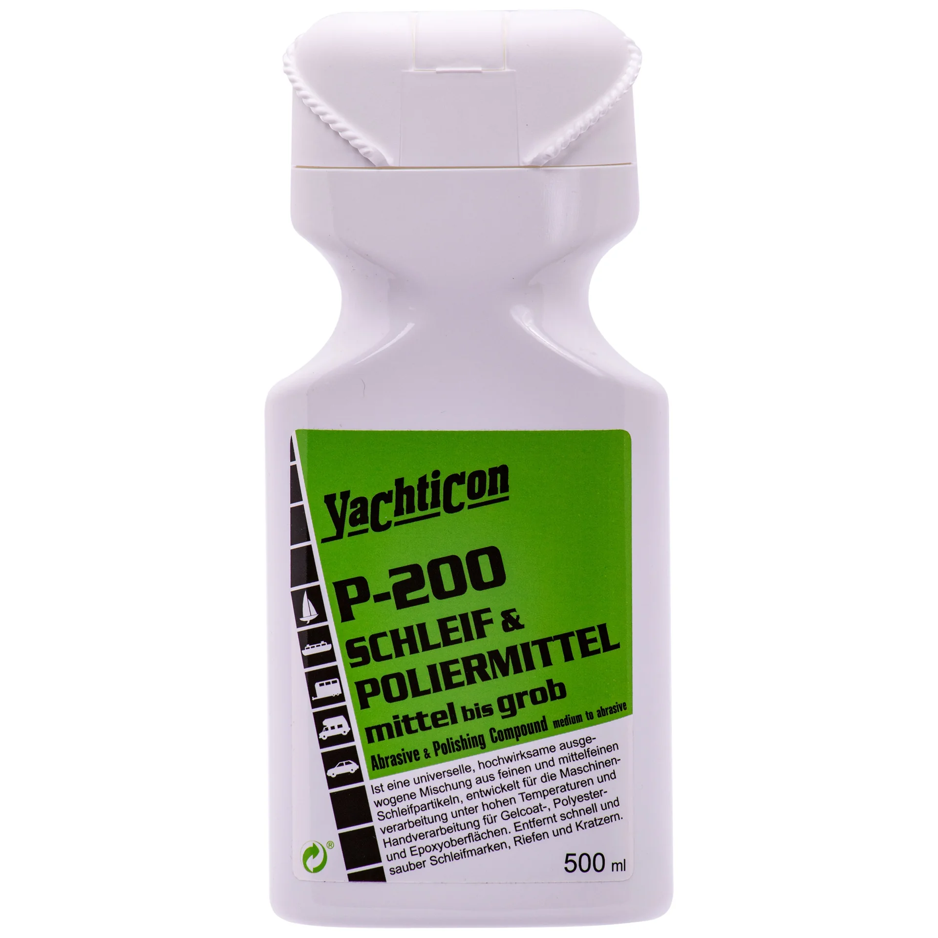 "YACHTICON P-200 Schleif & Poliermittel mittel bis grob 500 ml image"