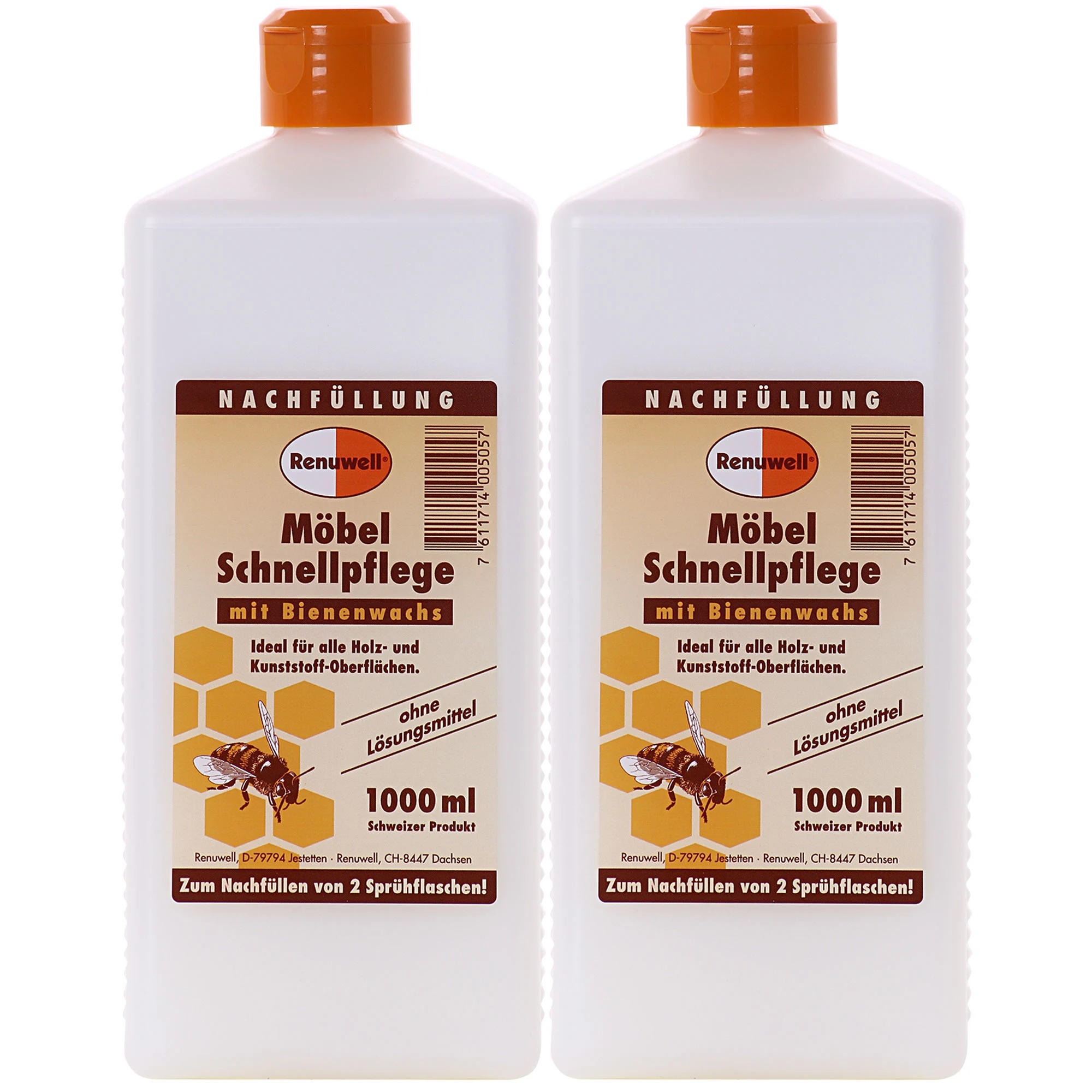 RENUWELL Möbel Schnellpflege 1 Liter x 2 Flaschen