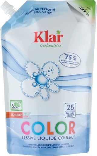 "KLAR Color Waschmittel flüssig 1,5 Liter im Öko Pack NEU* image"