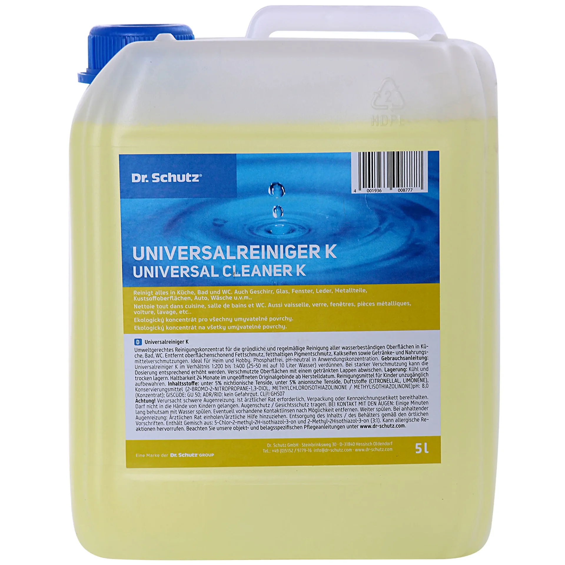 "DR. SCHUTZ Universal Reiniger K 5 Liter image"