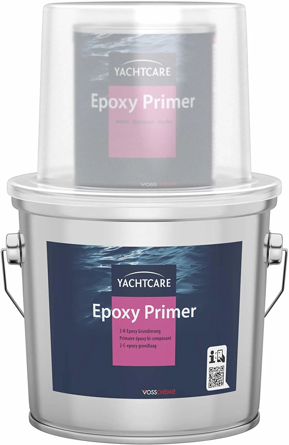 YACHTCARE Epoxy Primer 2K - 2,25 Liter Grundierung für Antifouling weiß