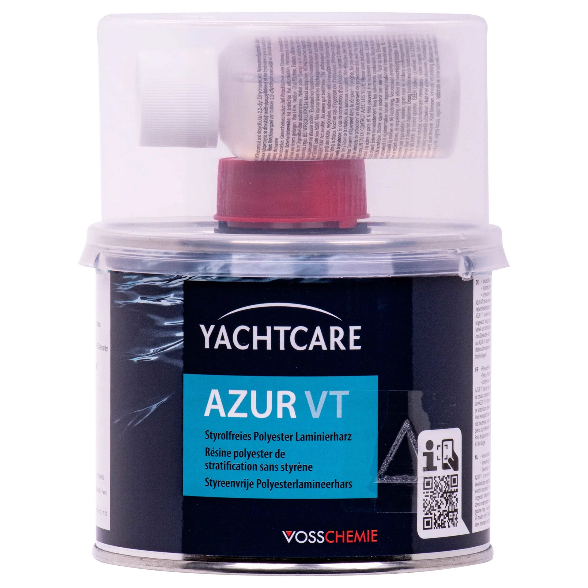 "YACHTCARE Azur VT 500 g Polyesterharz styrolfrei incl. Härter image"