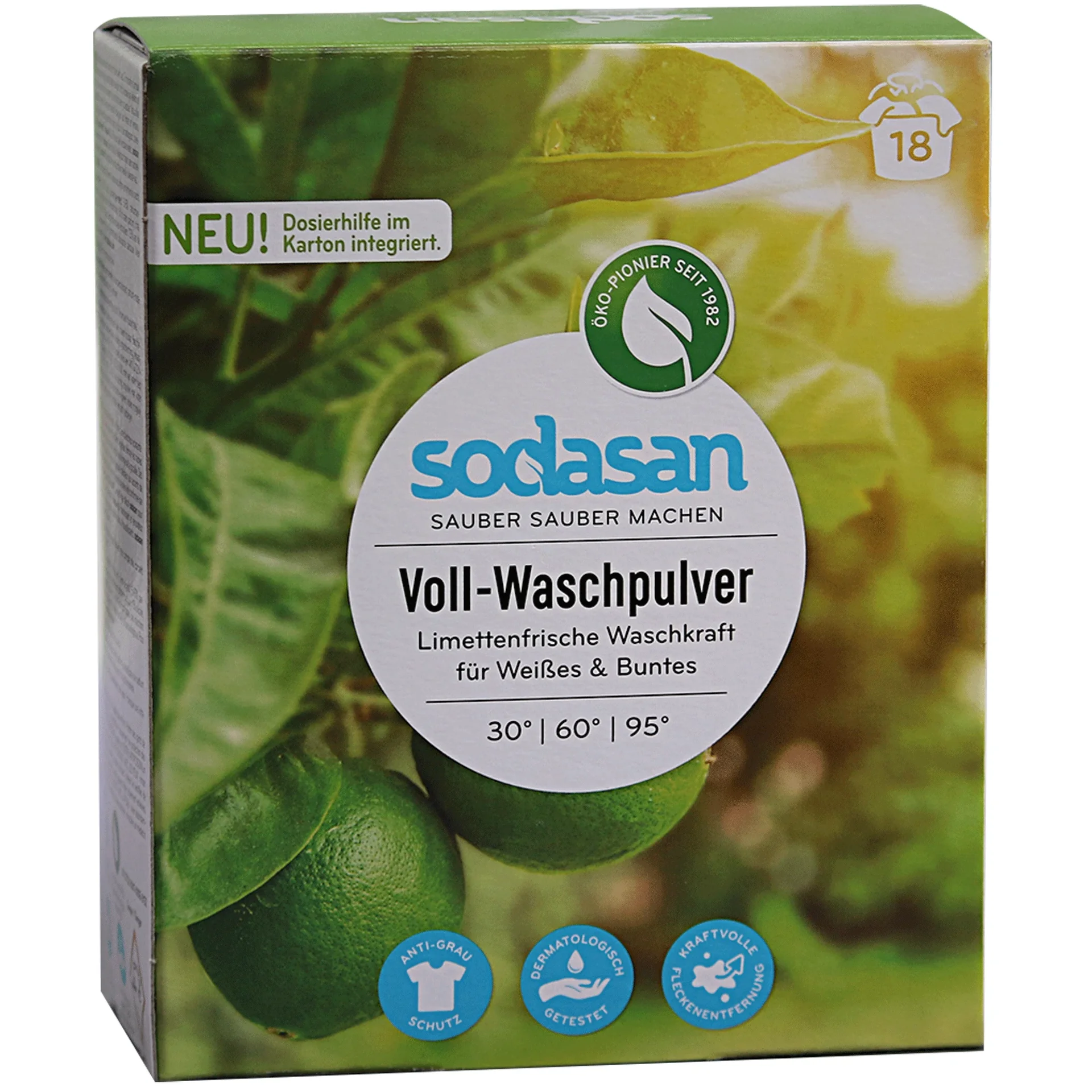 "SODASAN Vollwaschpulver 1,01 kg für weißes & Buntes image"