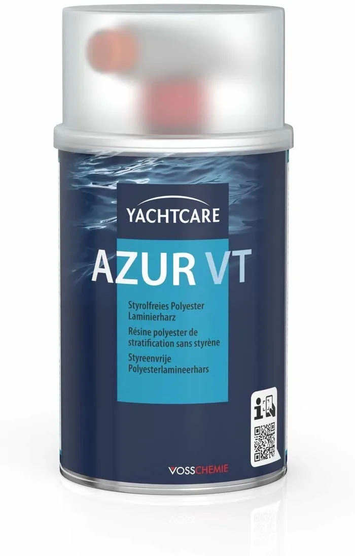 "YACHTCARE Azur VT 1000 g Polyesterharz styrolfrei incl. Härter image"