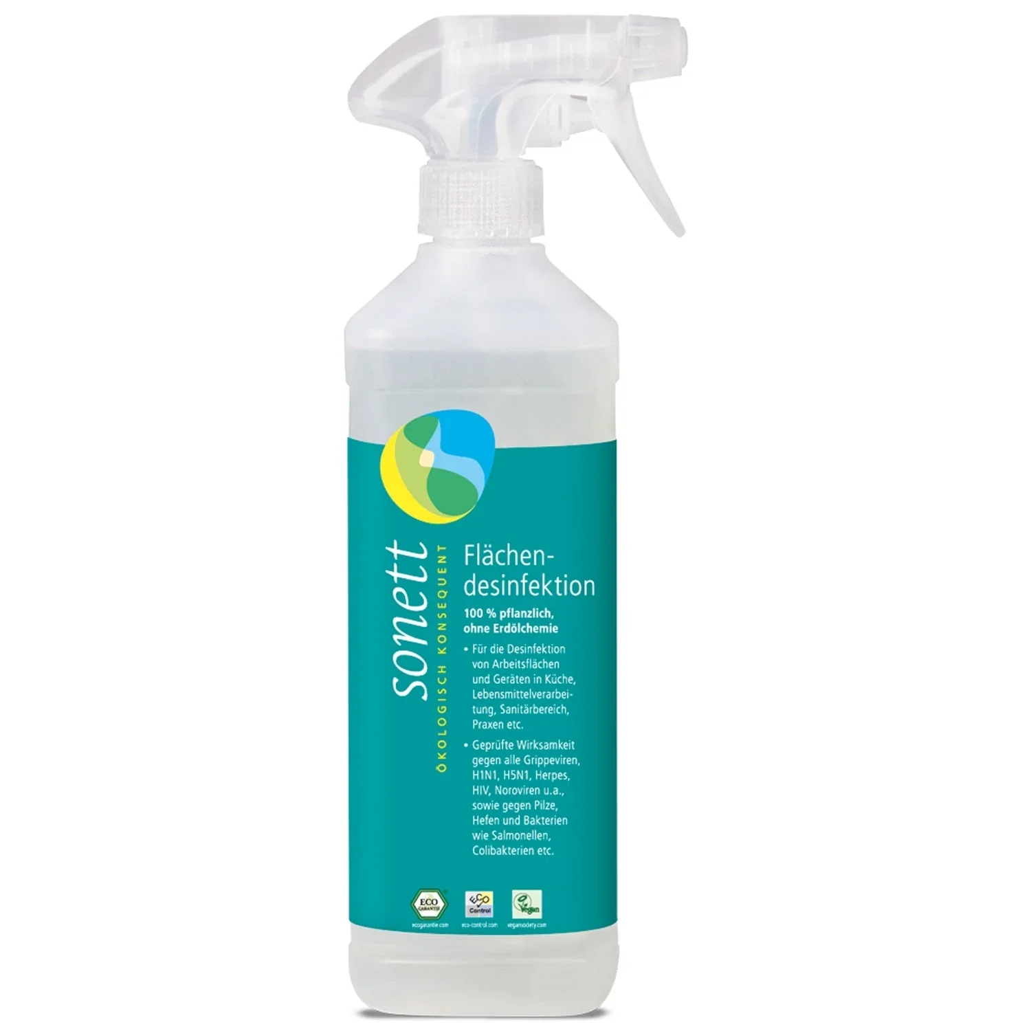 "SONETT Flächendesinfektion 6 x 500 ml Sprühflasche DVG gelistet image"