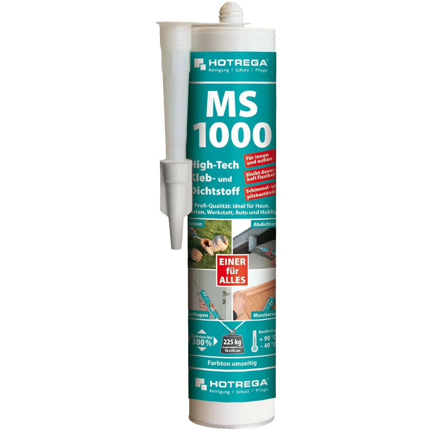 "HOTREGA MS 1000 High Tech Kleb- und Dichtstoff 5 x 290 ml transparent-kristallklar image"