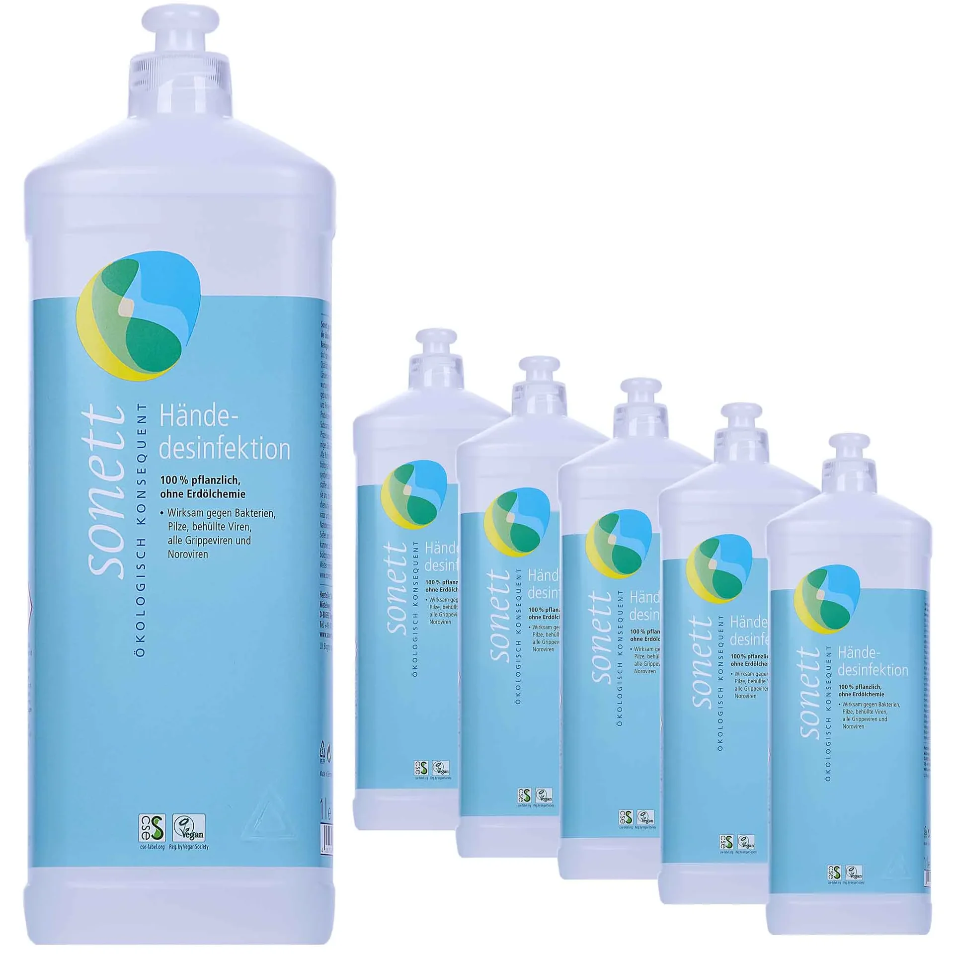 "SONETT Händedesinfektion 6 x 1 Liter image"