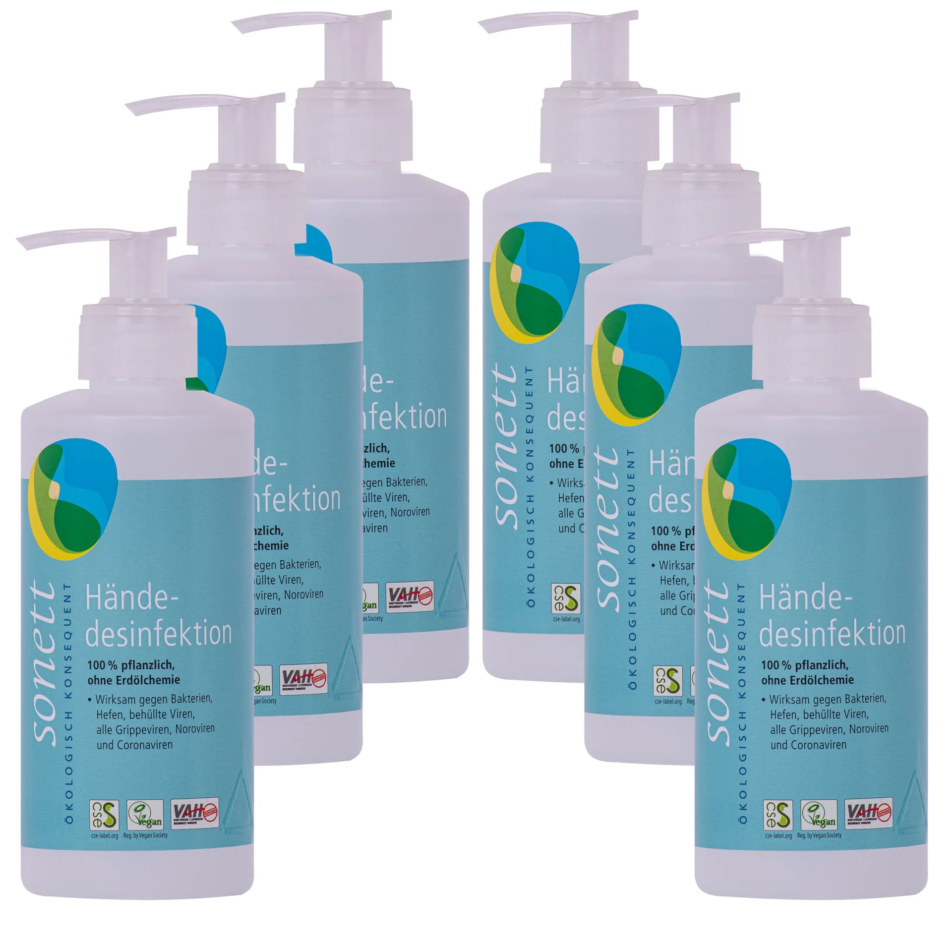 "SONETT Händedesinfektion 6 x 300 ml Spender image"