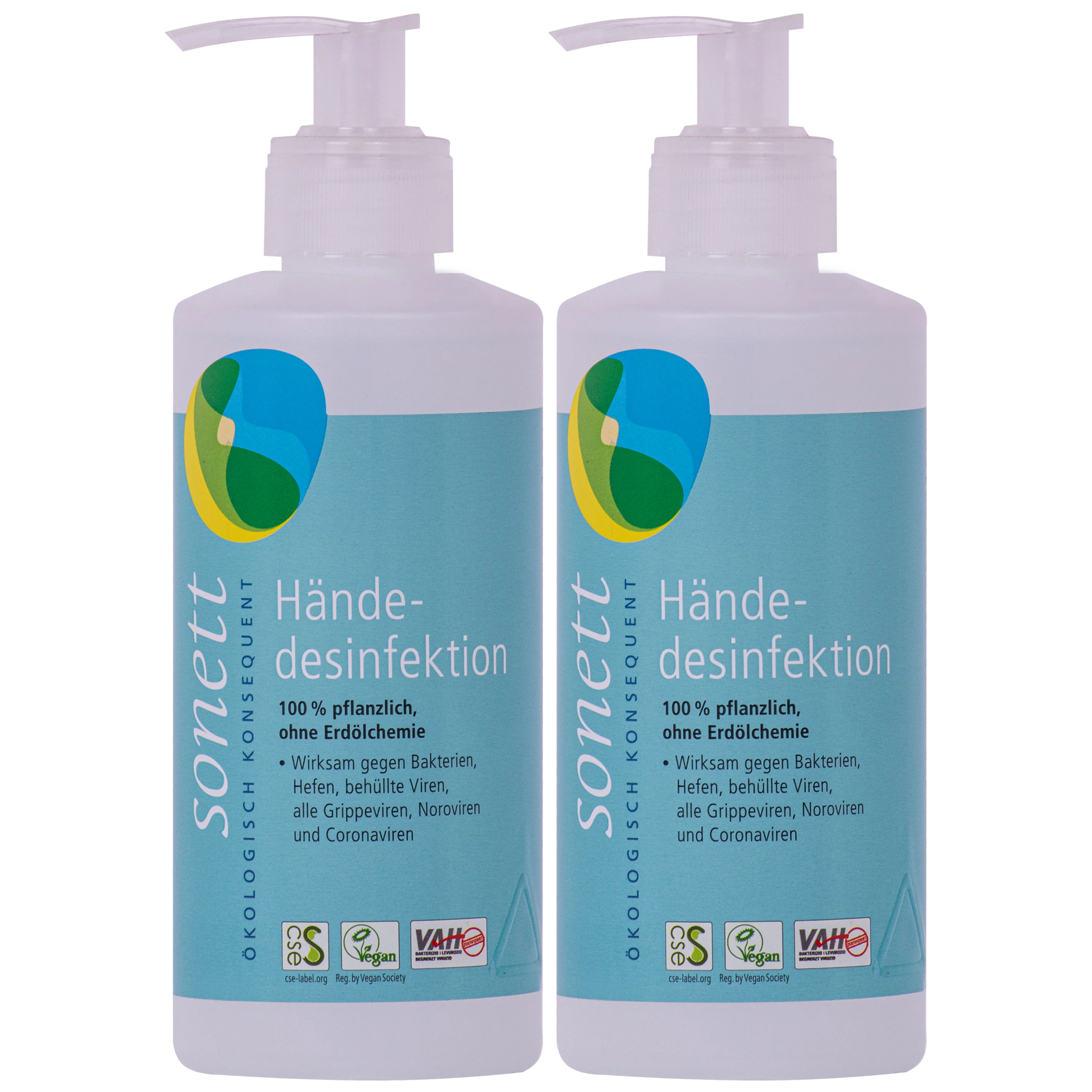 SONETT Händedesinfektion 2 x 300 ml Spender
