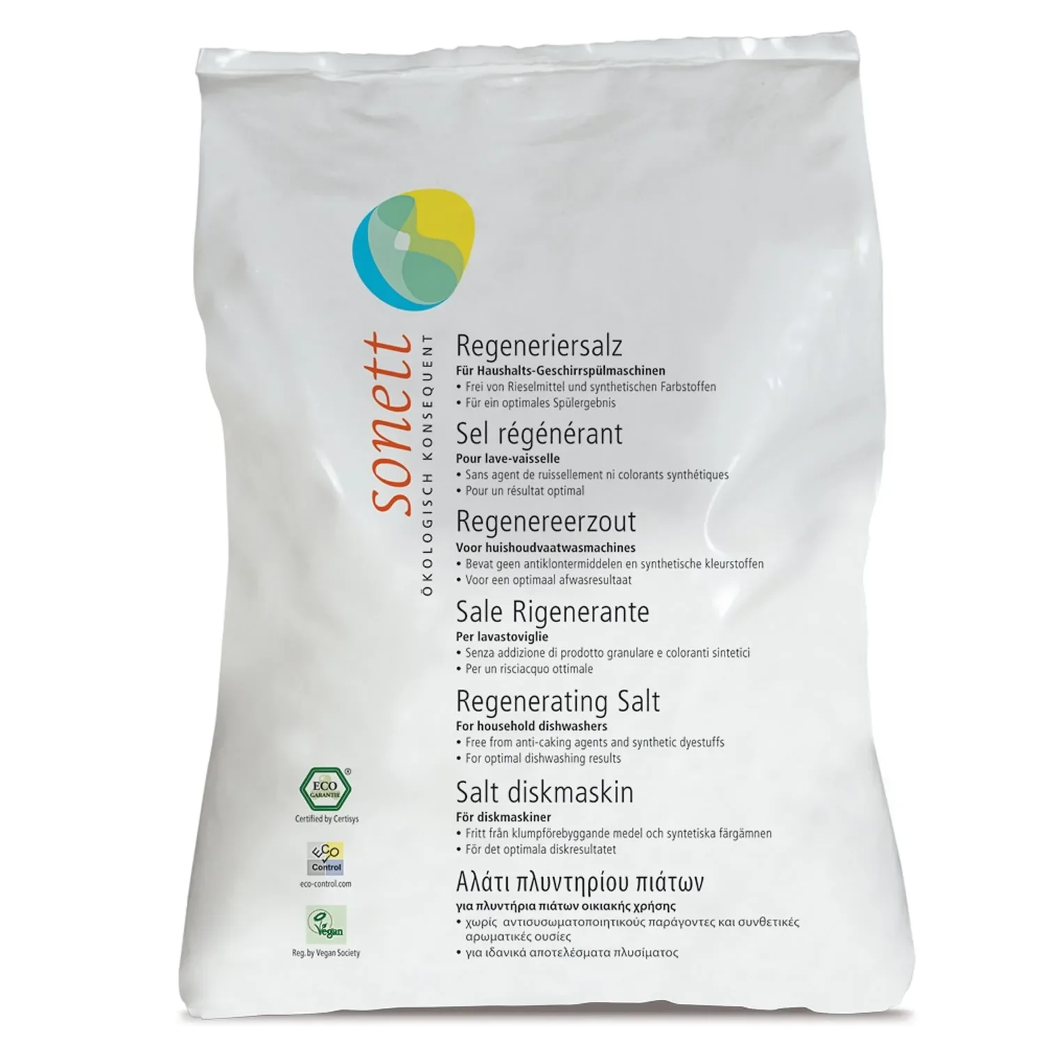 "SONETT Regeneriersalz 6 x 2 kg für die Geschirrspülmaschine image"