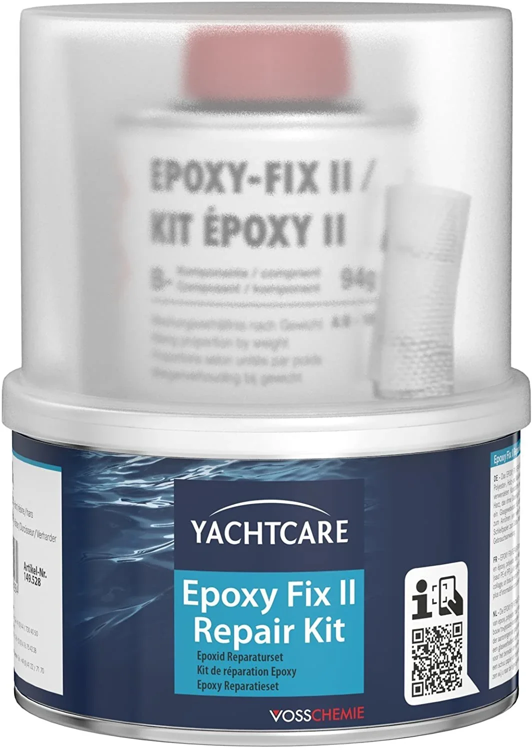 "YACHTCARE Epoxy Fix II Repair Kit 248 g Epoxidharz Reparaturset image"