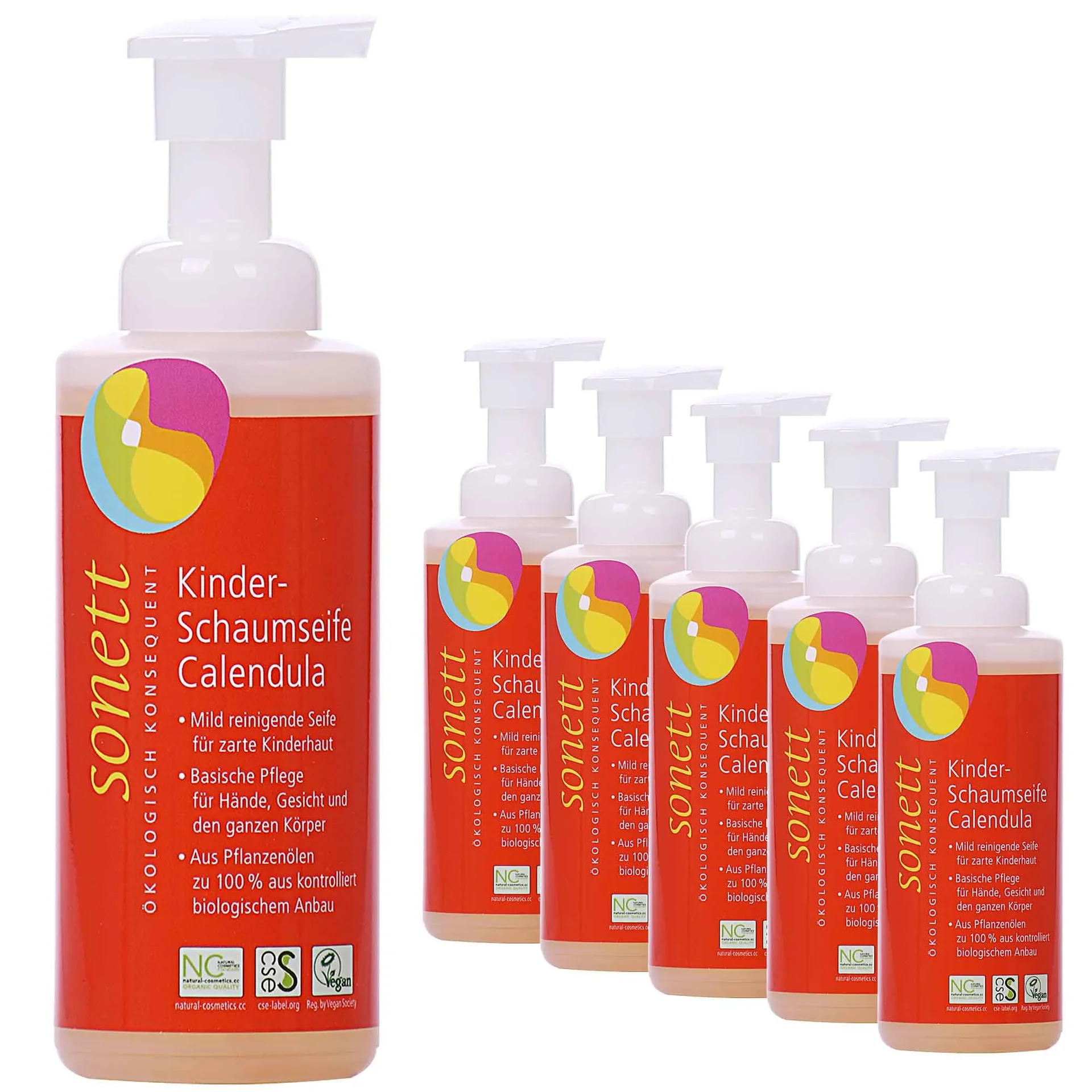"SONETT Kinder Schaumseife Calendula 6 x 200 ml image"