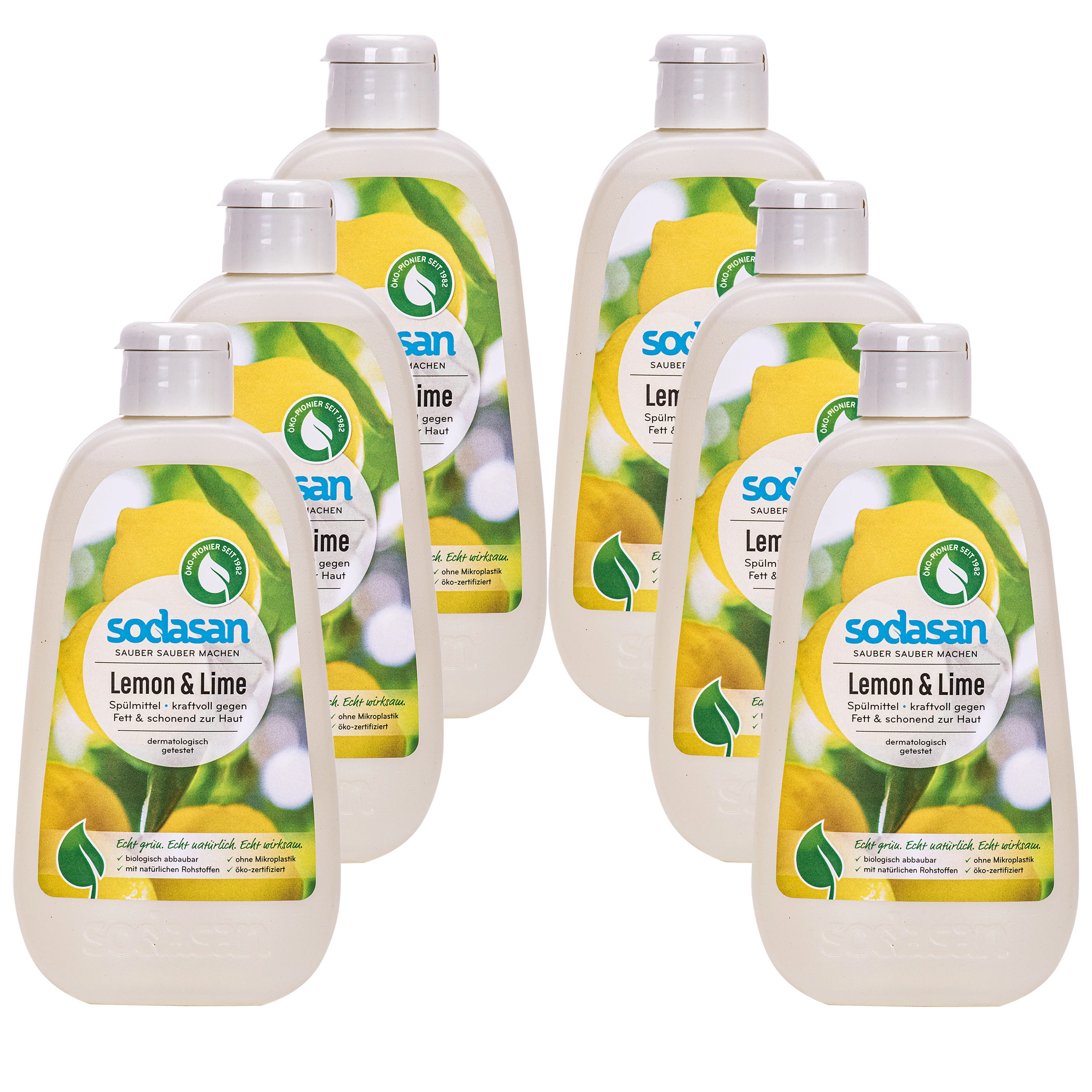 SODASAN Spülmittel Lemon & Lime 6 x 500 ml
