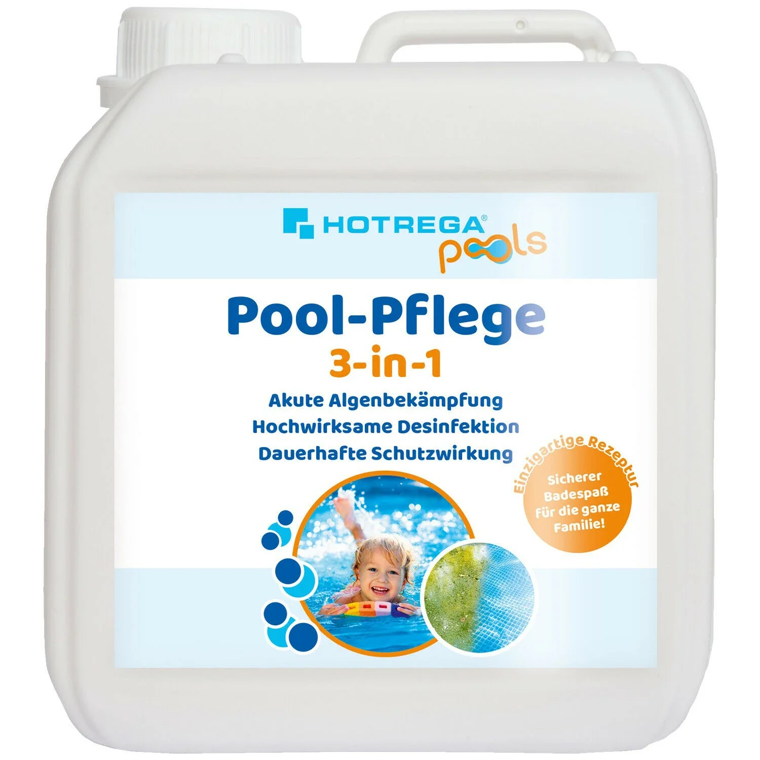 "HOTREGA Pool-Pflege 3-in-1 Algenbekämpfung 2 Liter image"