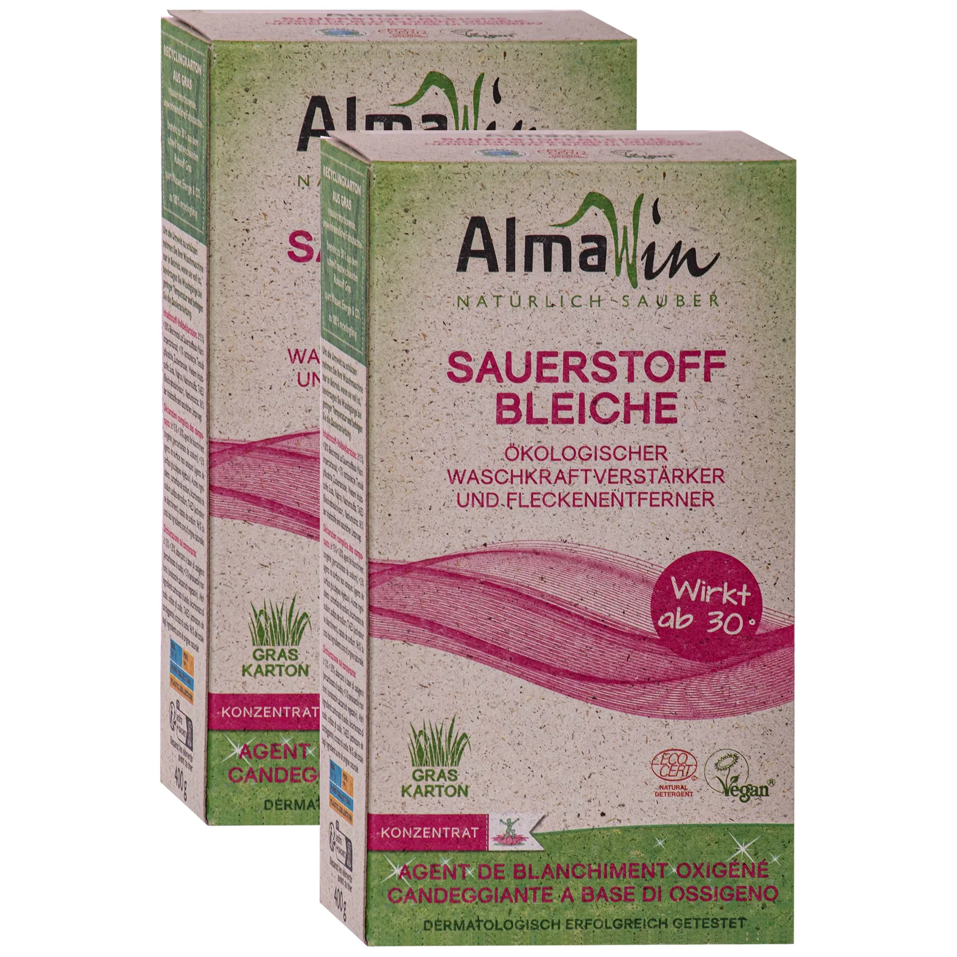 "ALMAWIN Sauerstoffbleiche 2 x 400 g wirksam ab 30°C image"