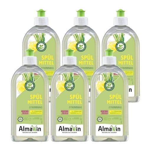 "ALMAWIN Spülmittel Zitronengras 6 x 500 ml image"