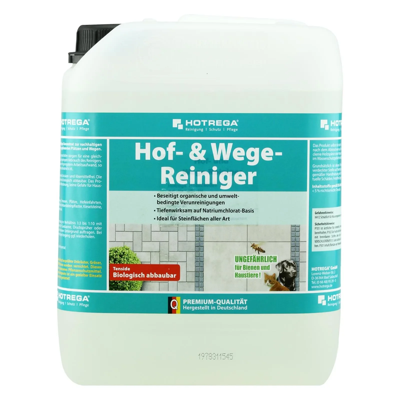 "HOTREGA Hof- & Wege Reiniger 3 x 5 Liter Konzentrat image"