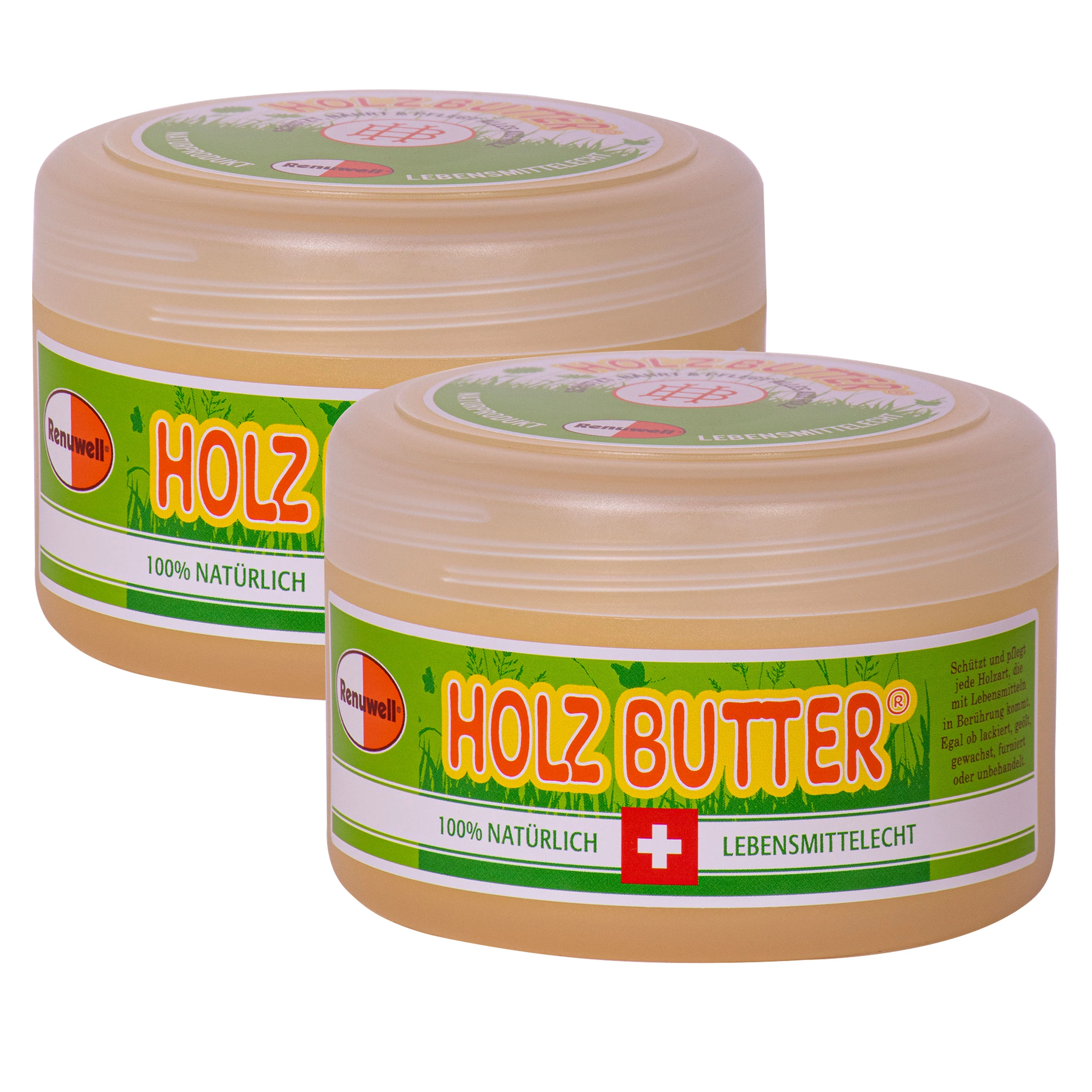 RENUWELL Holz Butter 2 x 250 ml Holzbutter SPARSET