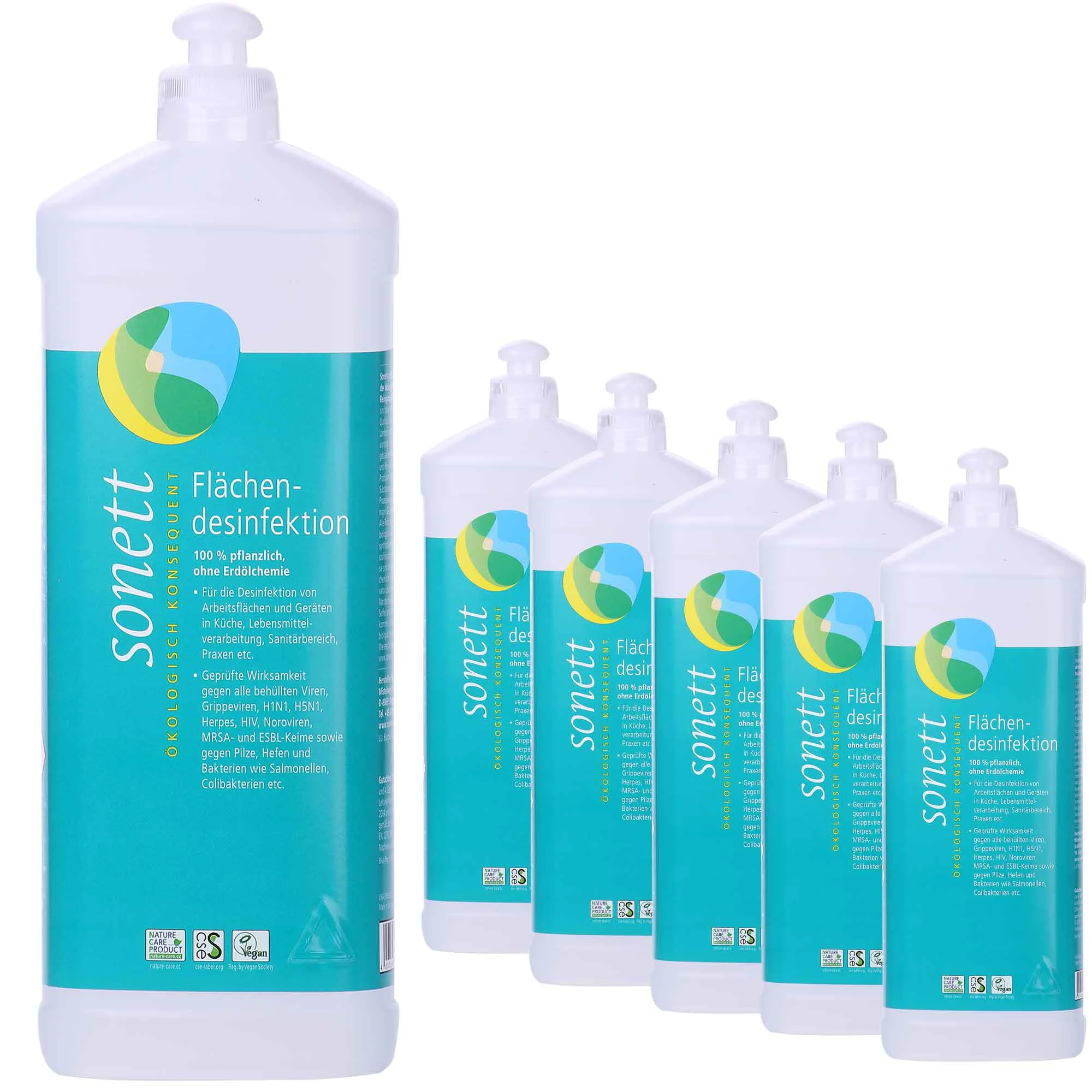 SONETT Flächendesinfektion 6 x 1 Liter DVG gelistet