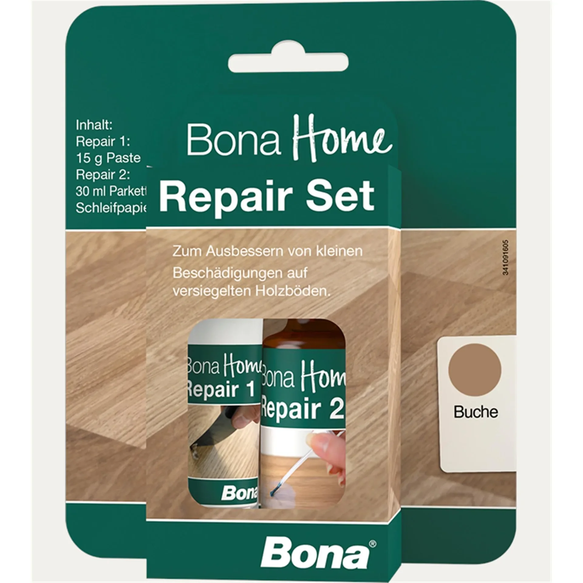BONA Home Reparatur Set 4 teilig Buche