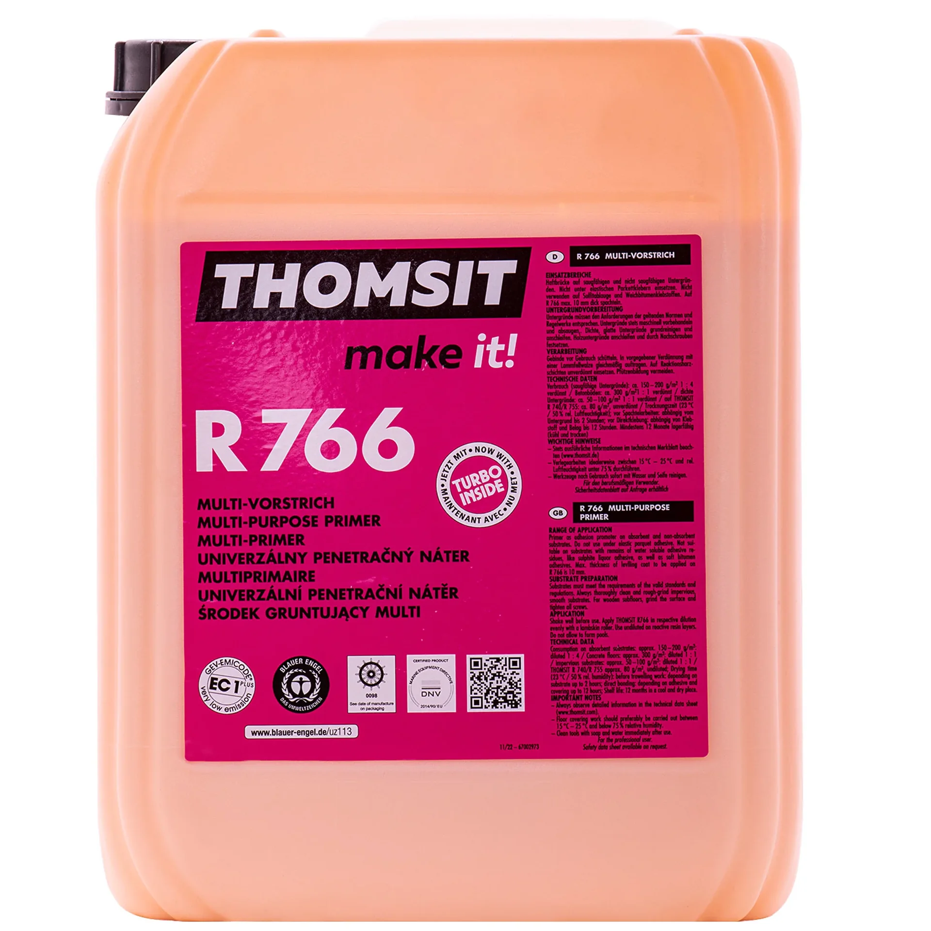THOMSIT R 766 Multi-Vorstrich 10kg – Emissionsarmes Vorstrichkonzentrat ...