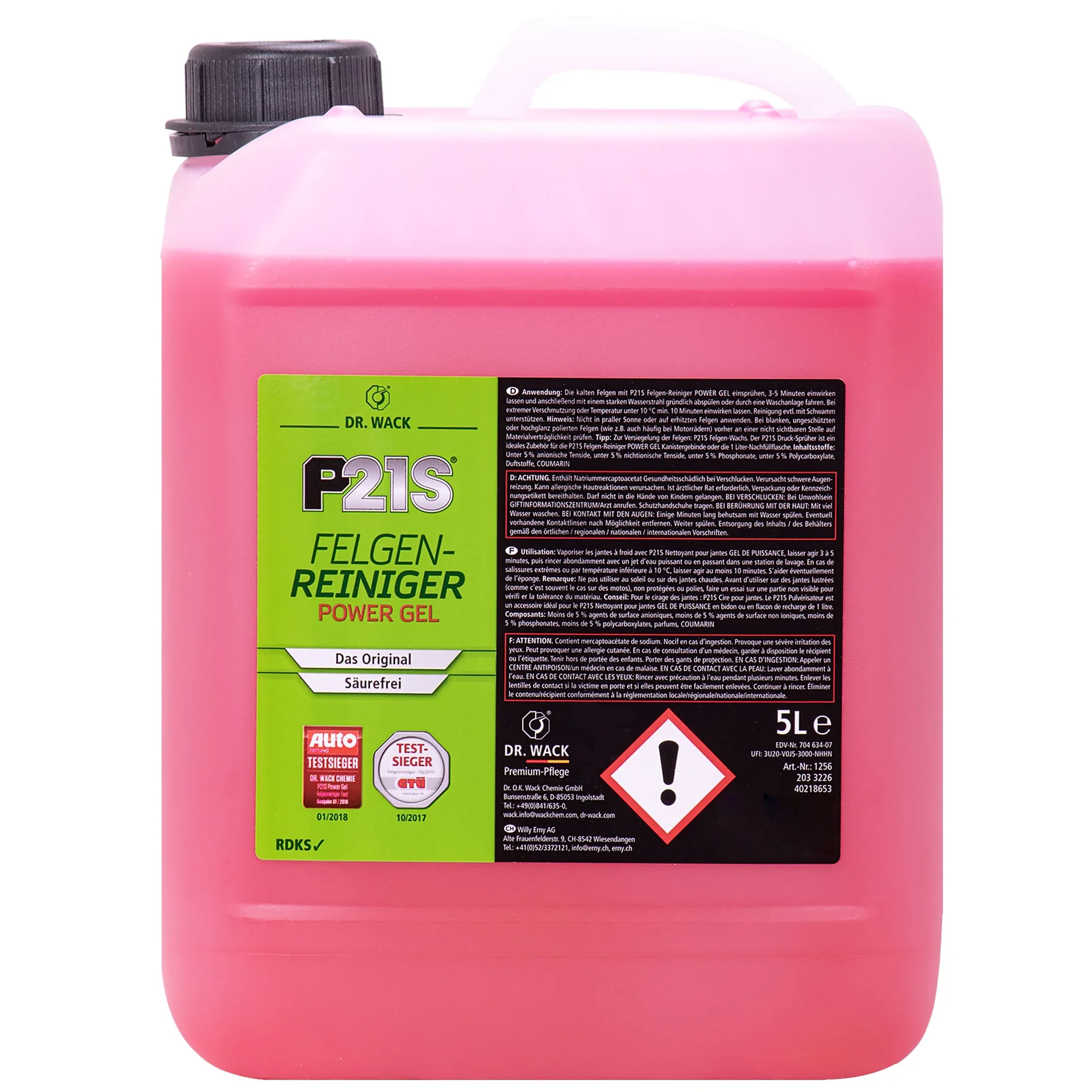 "DR. WACK KFZ P21S Felgen-Reiniger POWER GEL 5 Liter image"