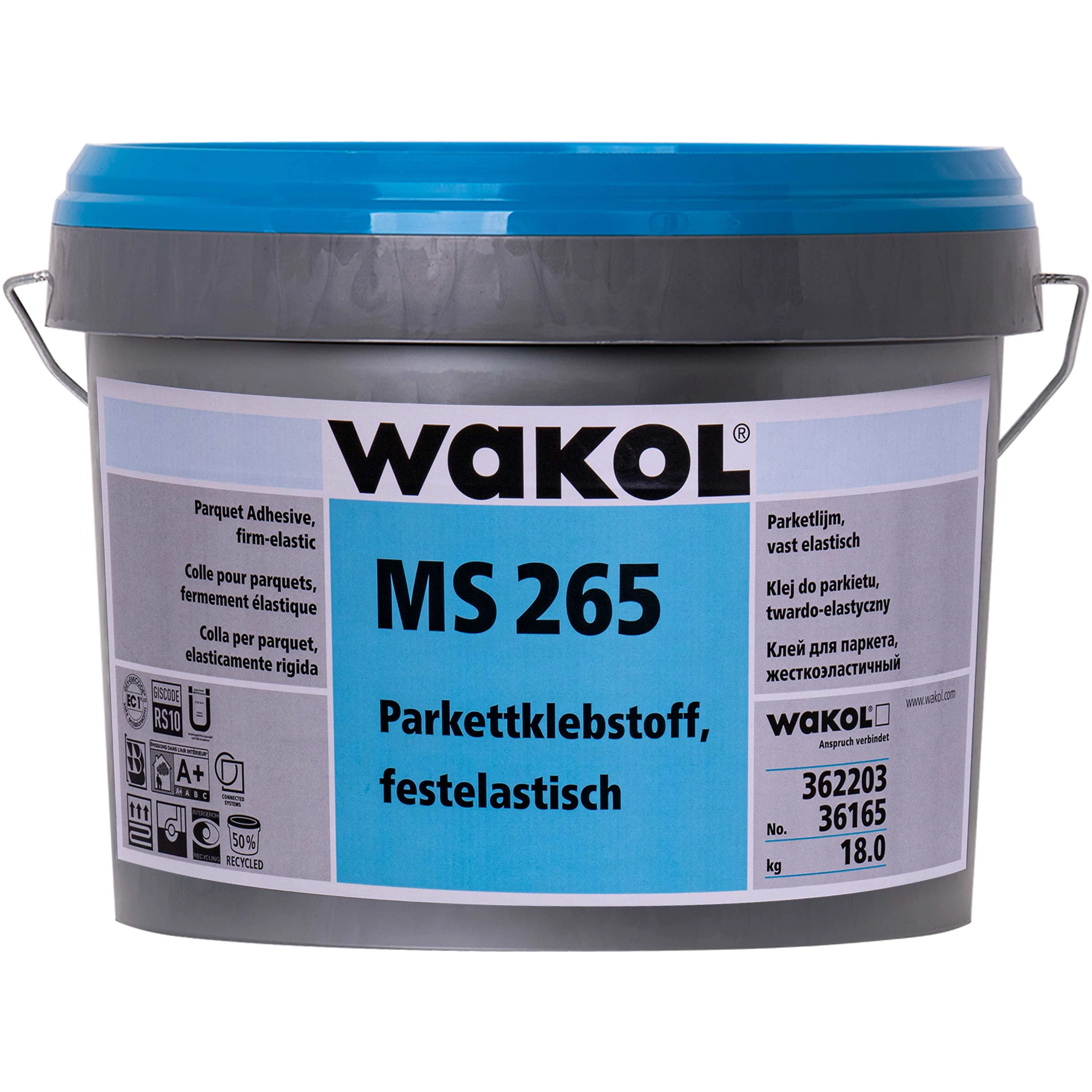 WAKOL MS 265 Parkettklebstoff festelastisch 18kg weichmacherfrei