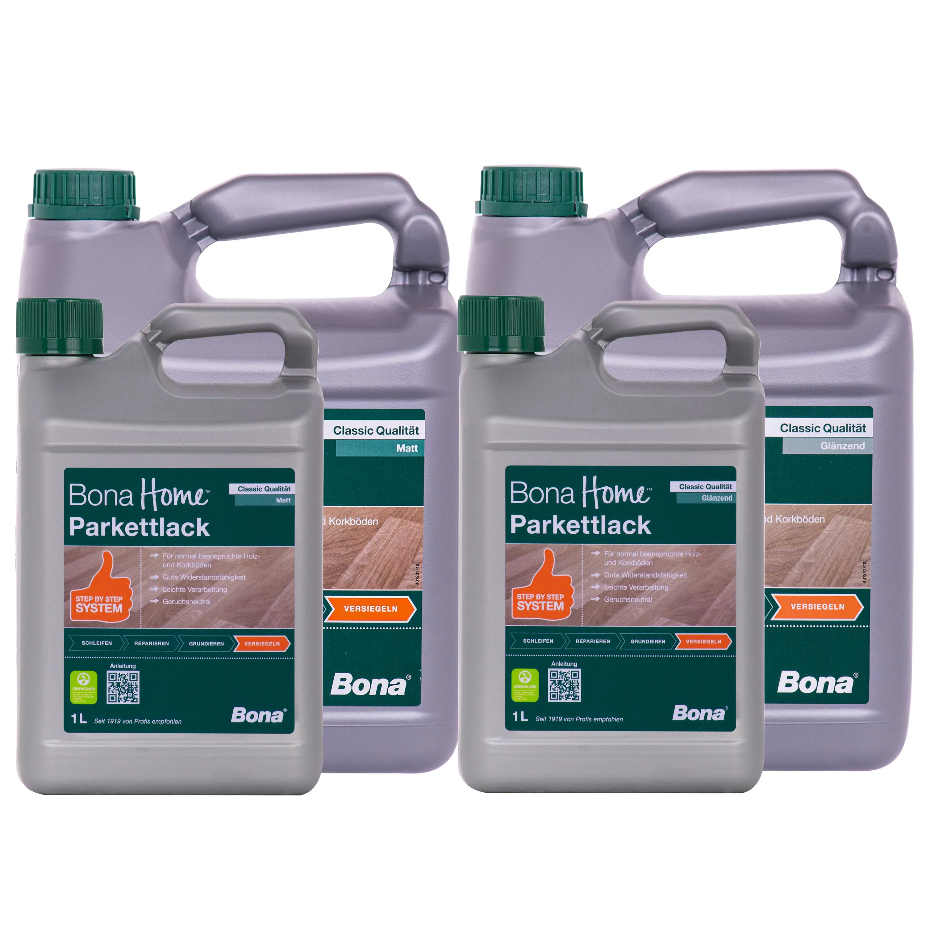 BONA Home Parkettlack Classic verschiedenen größengebinden