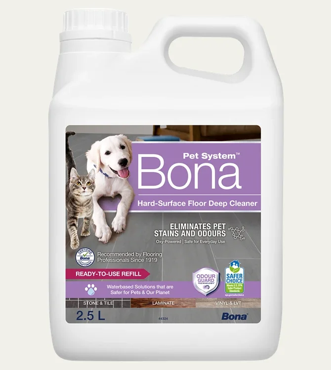 "BONA Pet System™ Tiefenreiniger für Hartböden Nachfüller 2,5 L image"