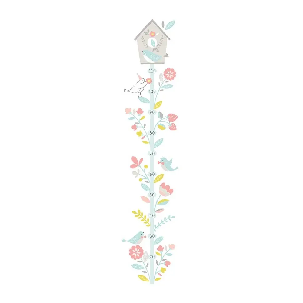 "Lilipinso Messlatte selbstklebend Vogelhaus pastell image"