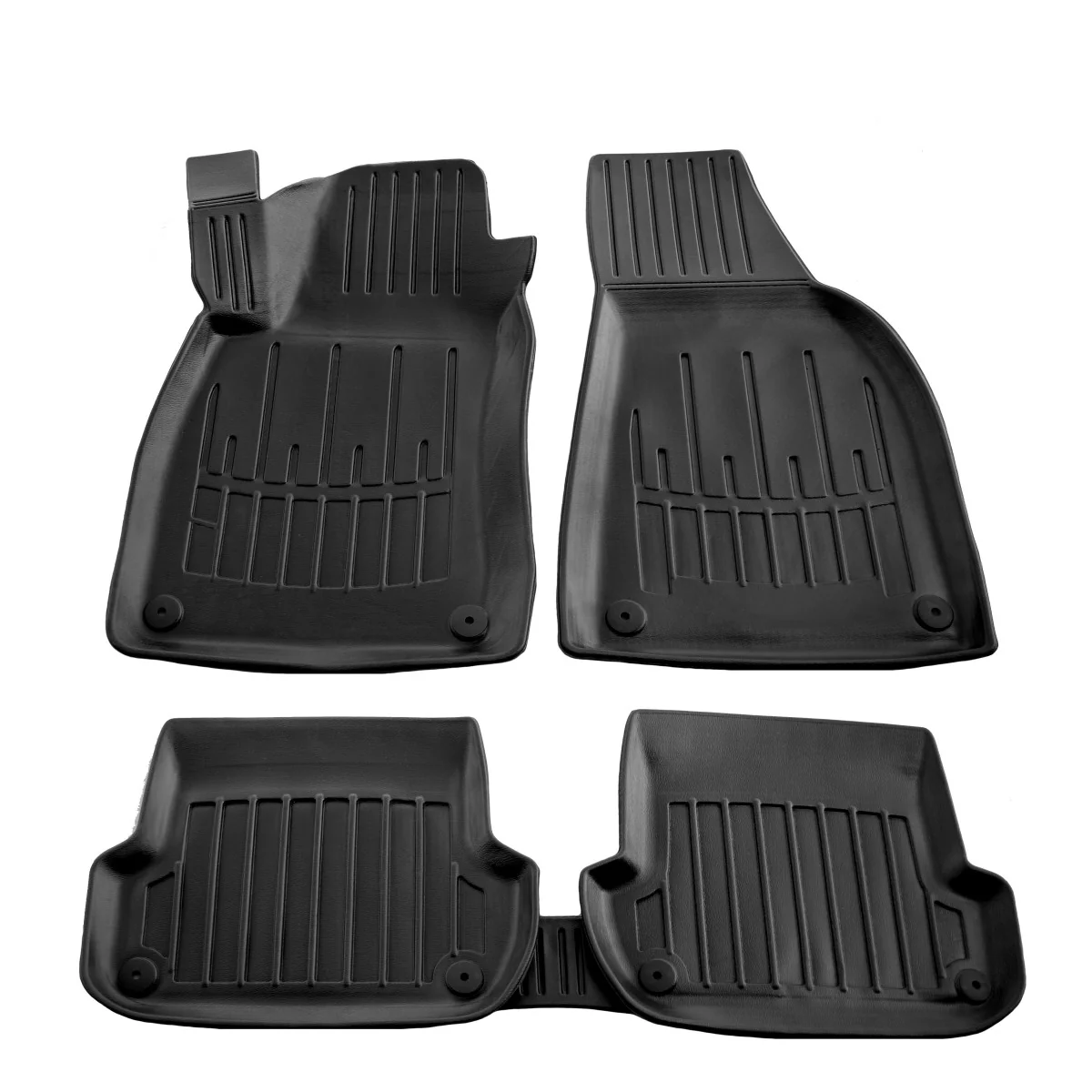 "Audi A4 B7 Fußmatten, 3D Gummifußmatten, passgenaue Autofußmatten, 2004-2008 image"