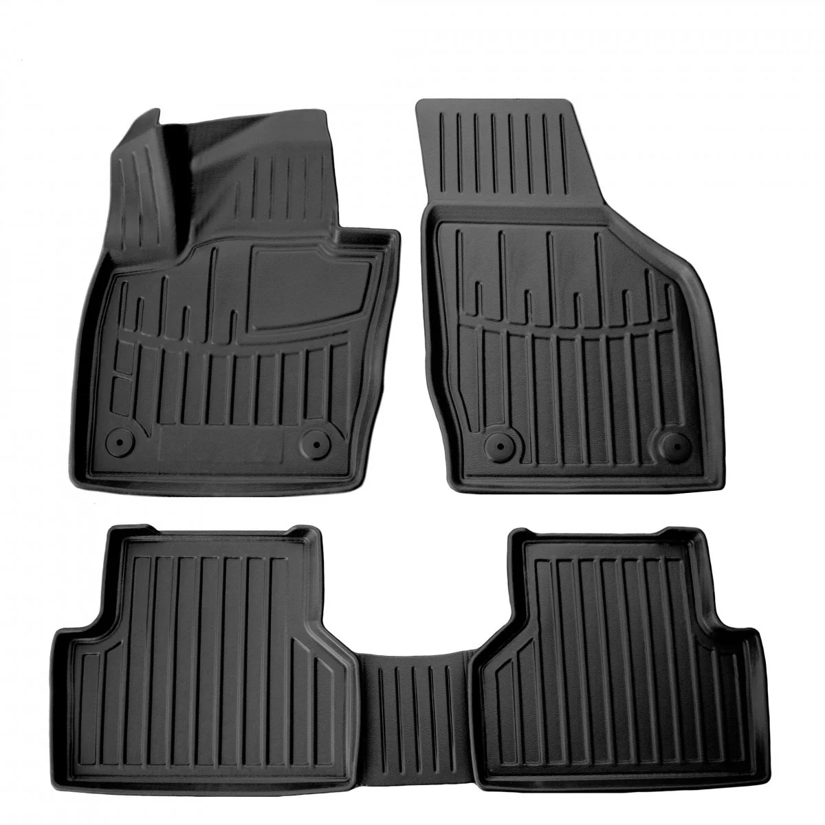 "Gummifußmatten Audi Q3, 3D Auto Fußmatten Gummi, Audi Q3 8U (2011-2019), Passgenau image"