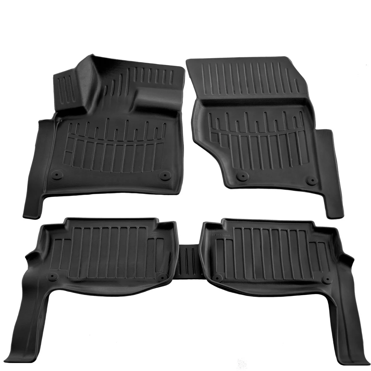 "Fußmatten Auto, Gummimatten 3D für AUDI Q7 (4L) (2005-2015), passgenau image"