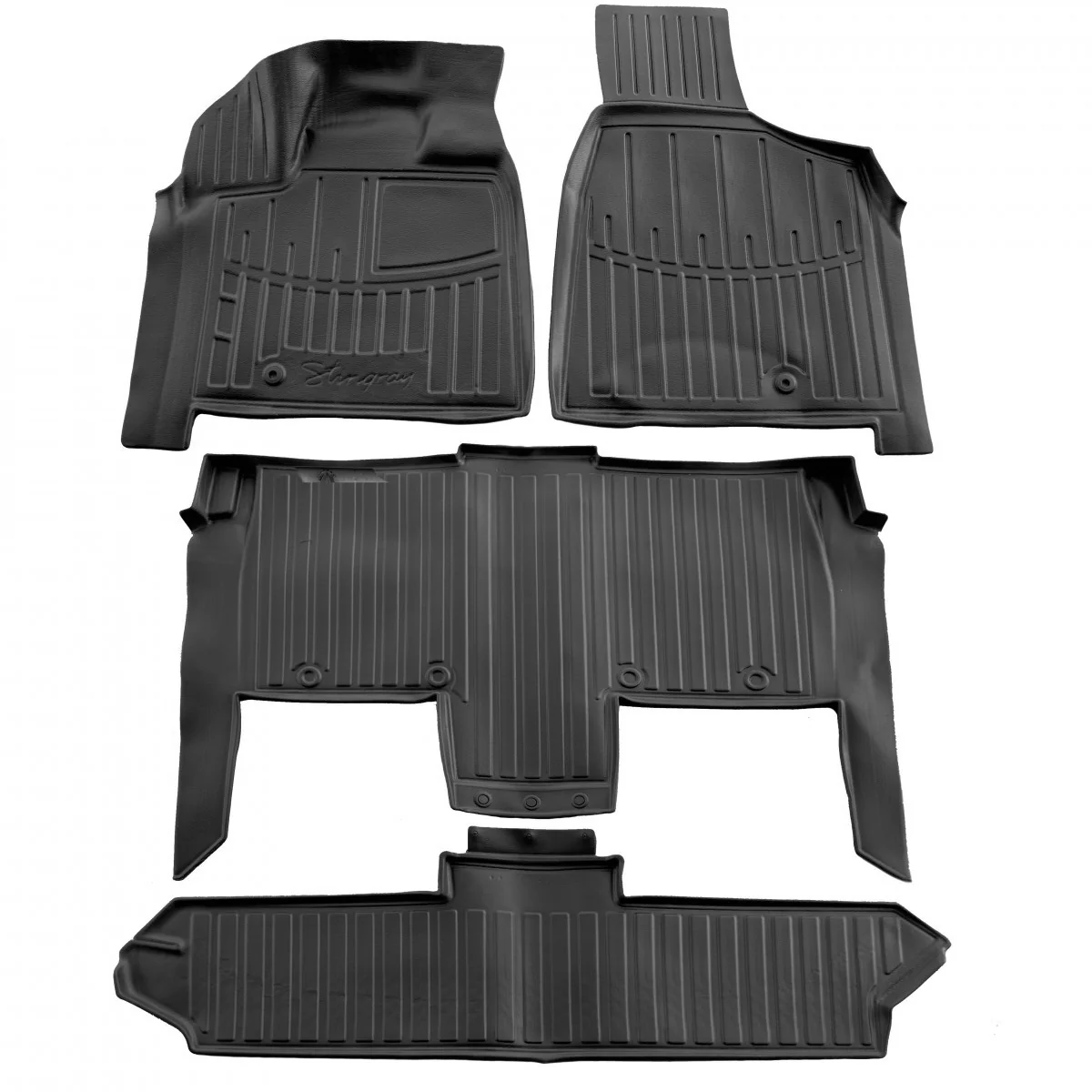 "Gummifußmatten Auto 3D, passgenaue Gummimatten Chrysler Grand Voyager V (RT) (2008-2016) image"