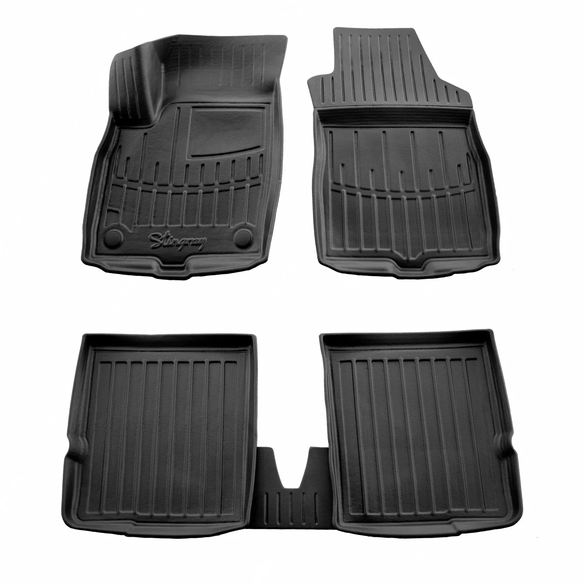 Gummifußmatten Auto für FIAT Panda II (169) (2003-2012), 3D, passgenau