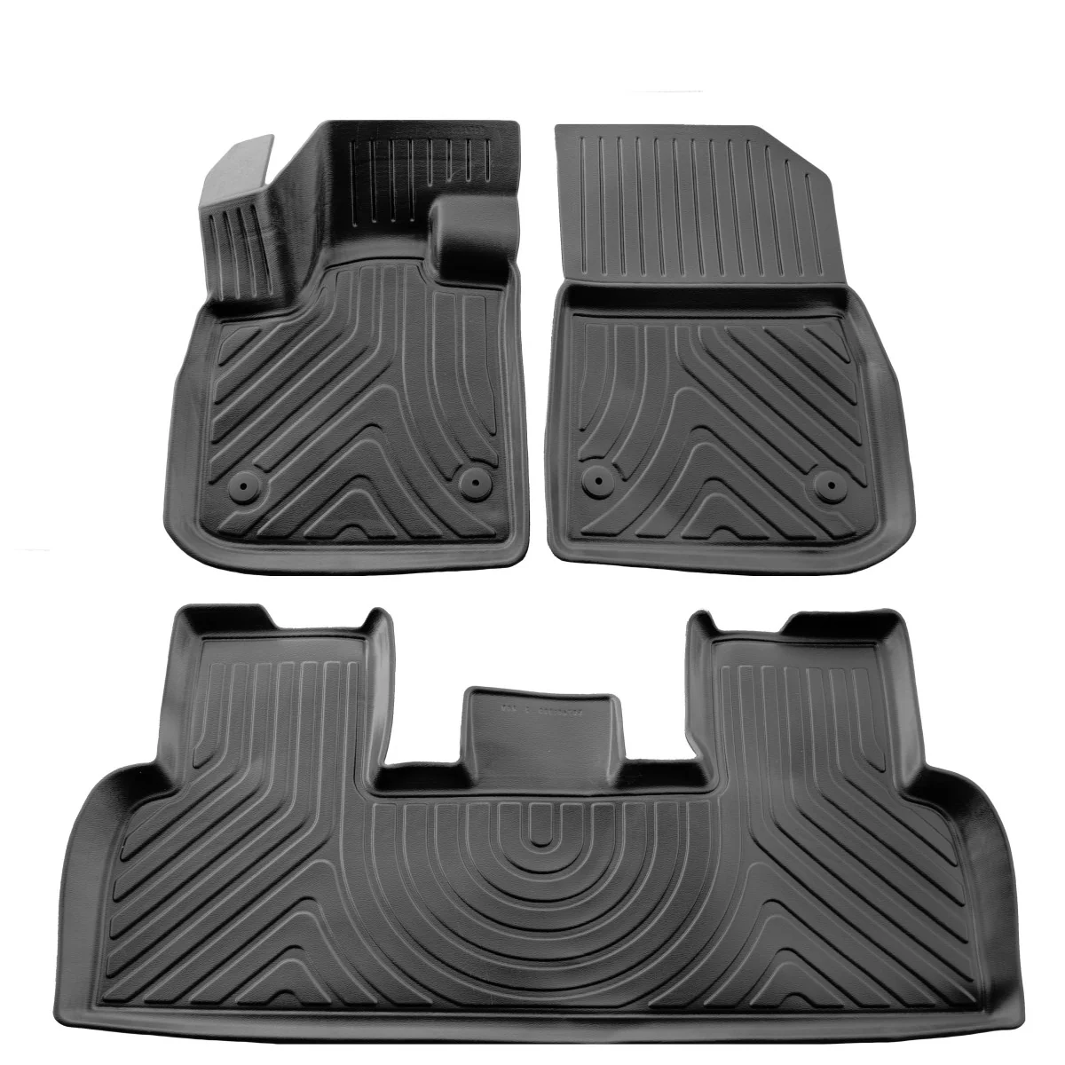 "Fußmatten Auto, 3D Gummifußmatten für FISKER Ocean (2022-...), passgenau, Polyurethan, geruchsfrei image"