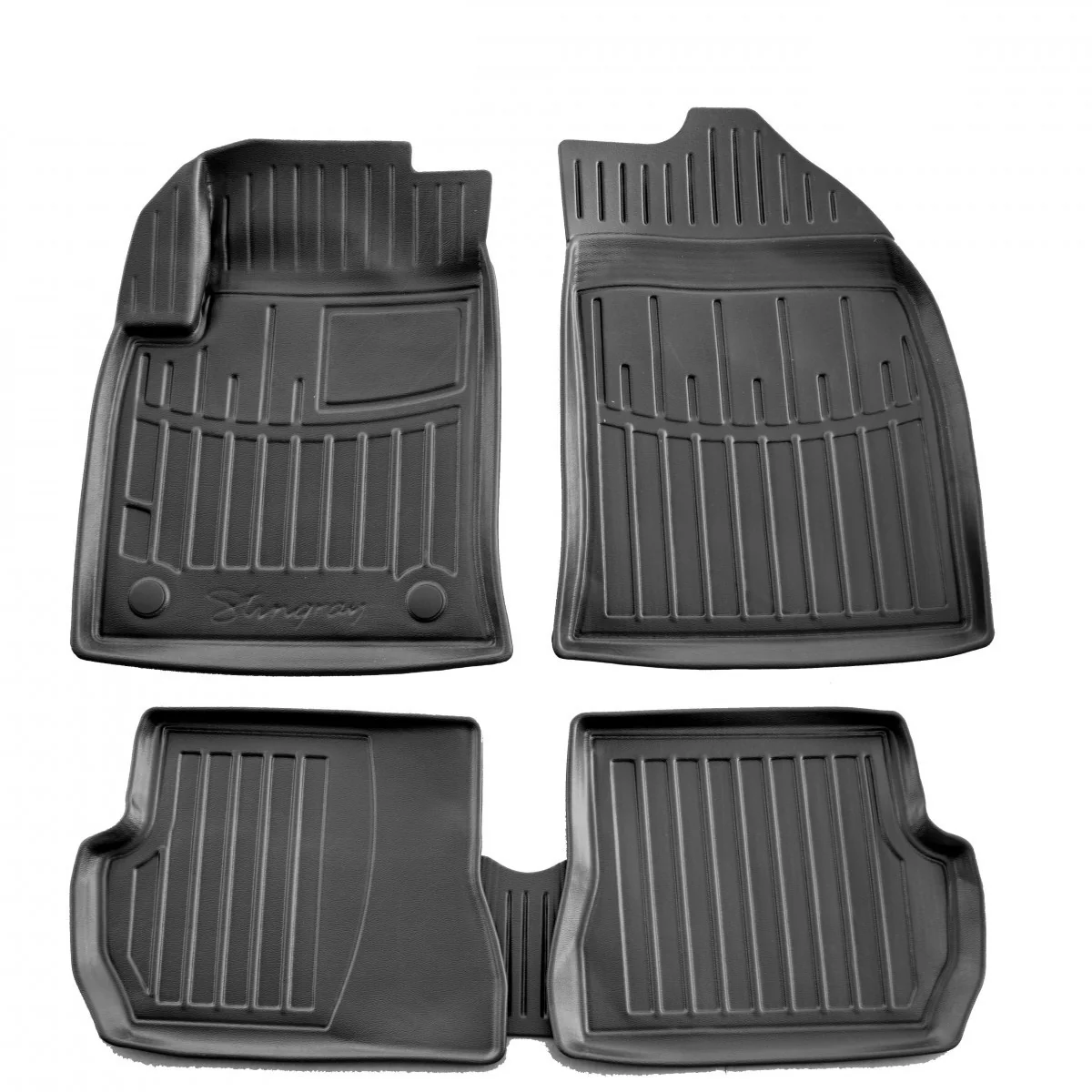 "Fußmatten Auto, Gummimatten Auto 3D für FORD Fusion (2002-2012), passgenaue Autofußmatten image"