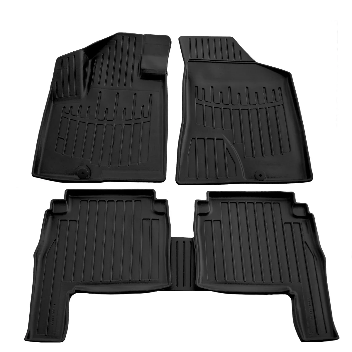 "Fußmatten Auto, Gummimatten Auto 3D für HYUNDAI Santa Fe II (CM) (2006-2010), passgenaue Autofußmatten image"