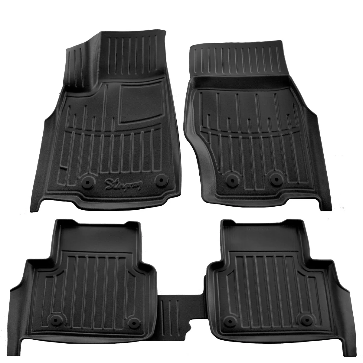 "Fußmatten Auto, Gummifußmatten 3D für JEEP Grand Cherokee (WL) (2021-...) 7-Sitzer, passgenau image"