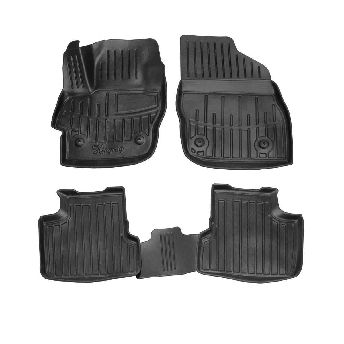 "Fußmatten Auto für Mazda 3 (BL) (2008-2013), 3D Gummifußmatten, passgenau image"