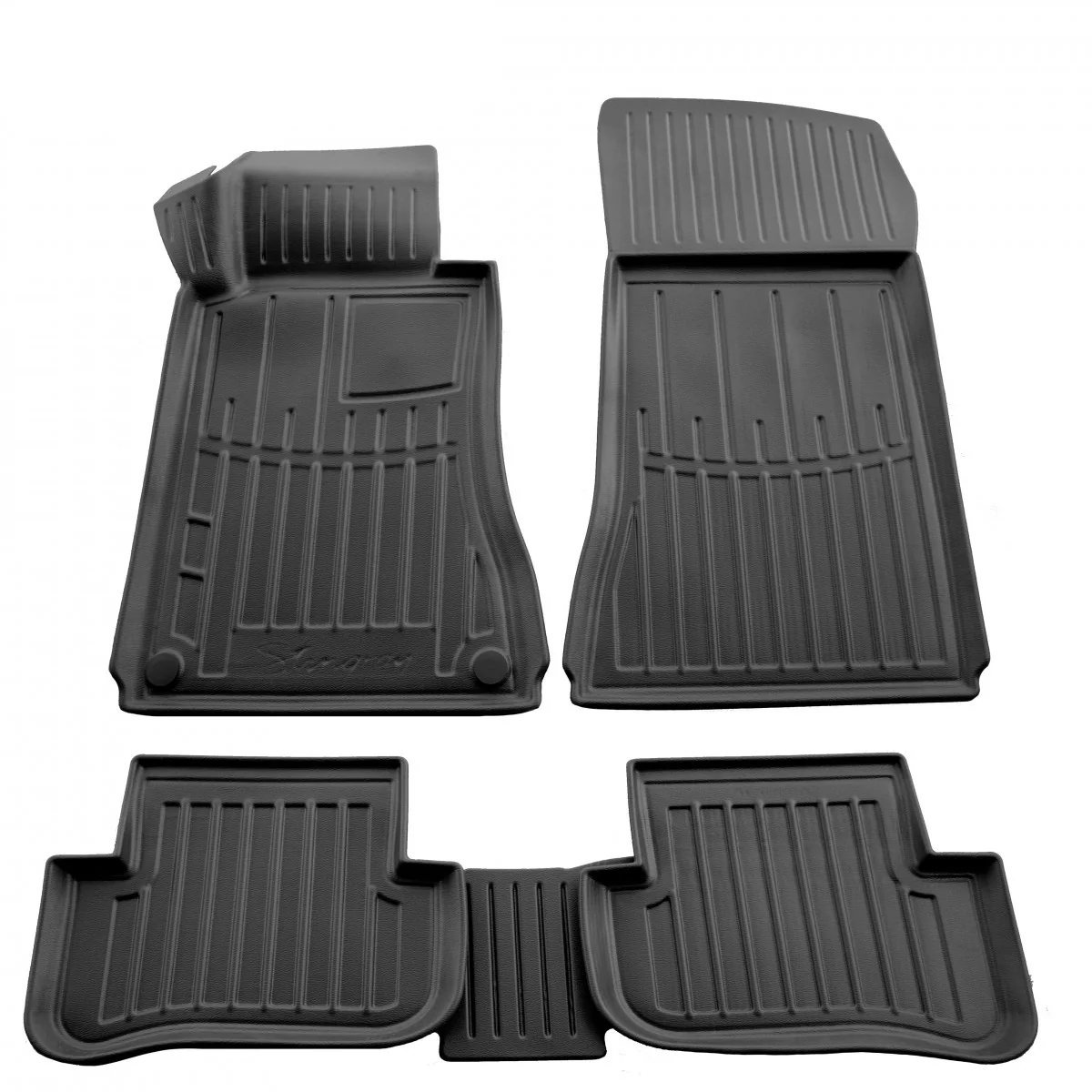 "Fußmatten Auto, Gummimatten 3D für MERCEDES BENZ W203 C (2001-2007), passgenaue Autofußmatten image"