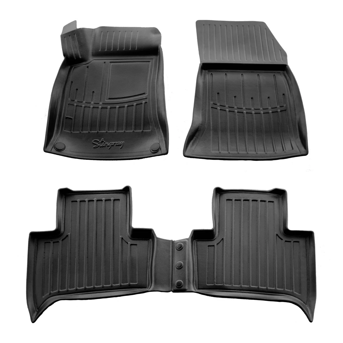 "Fußmatten Auto, Gummimatten Auto 3D für Mercedes-Benz W246 B Elektroantrieb (2014-2018), passgenaue Autofußmatten image"
