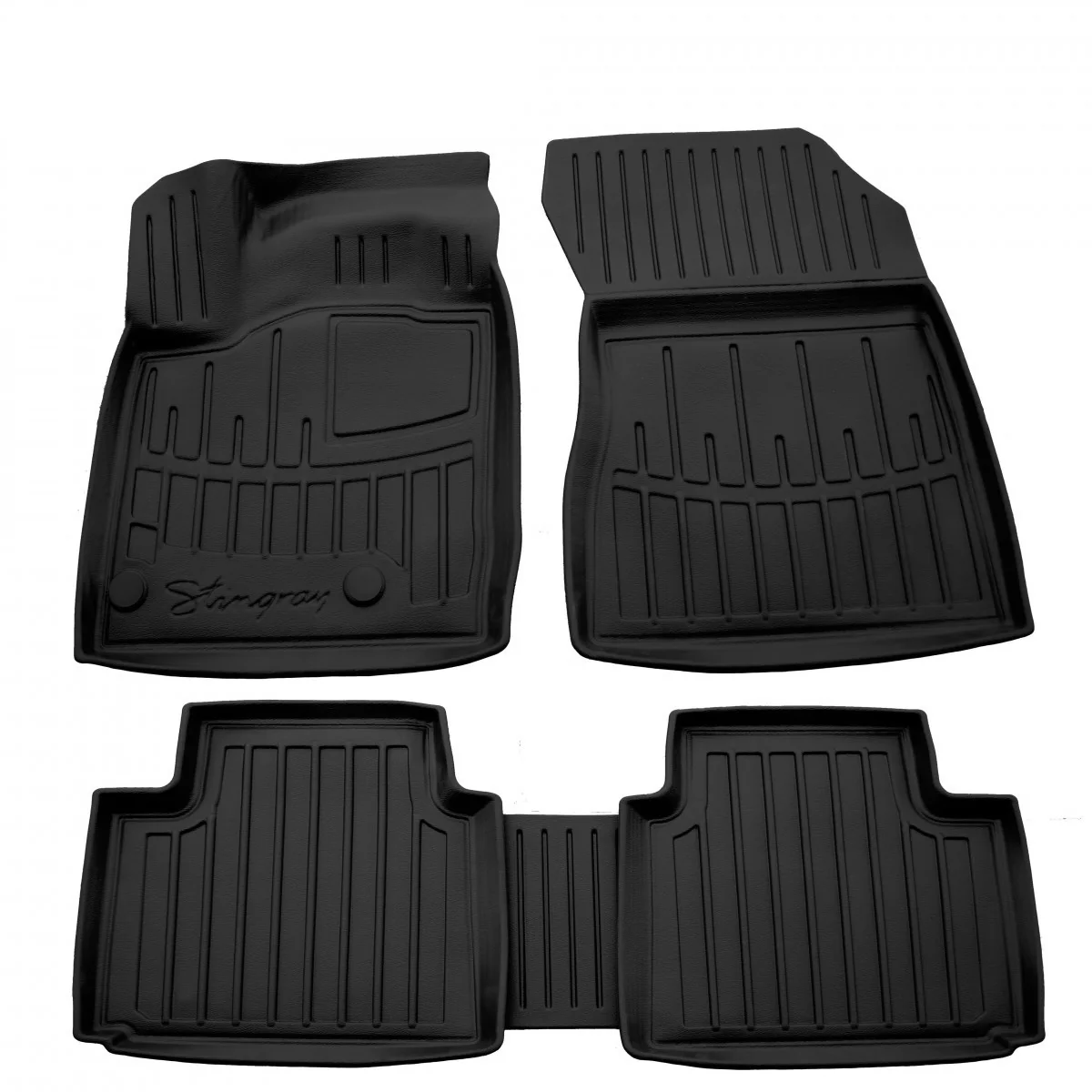 "Gummifußmatten Auto für MITSUBISHI Outlander (2021-...), 3D, passgenau, Polyurethan Autofußmatten image"