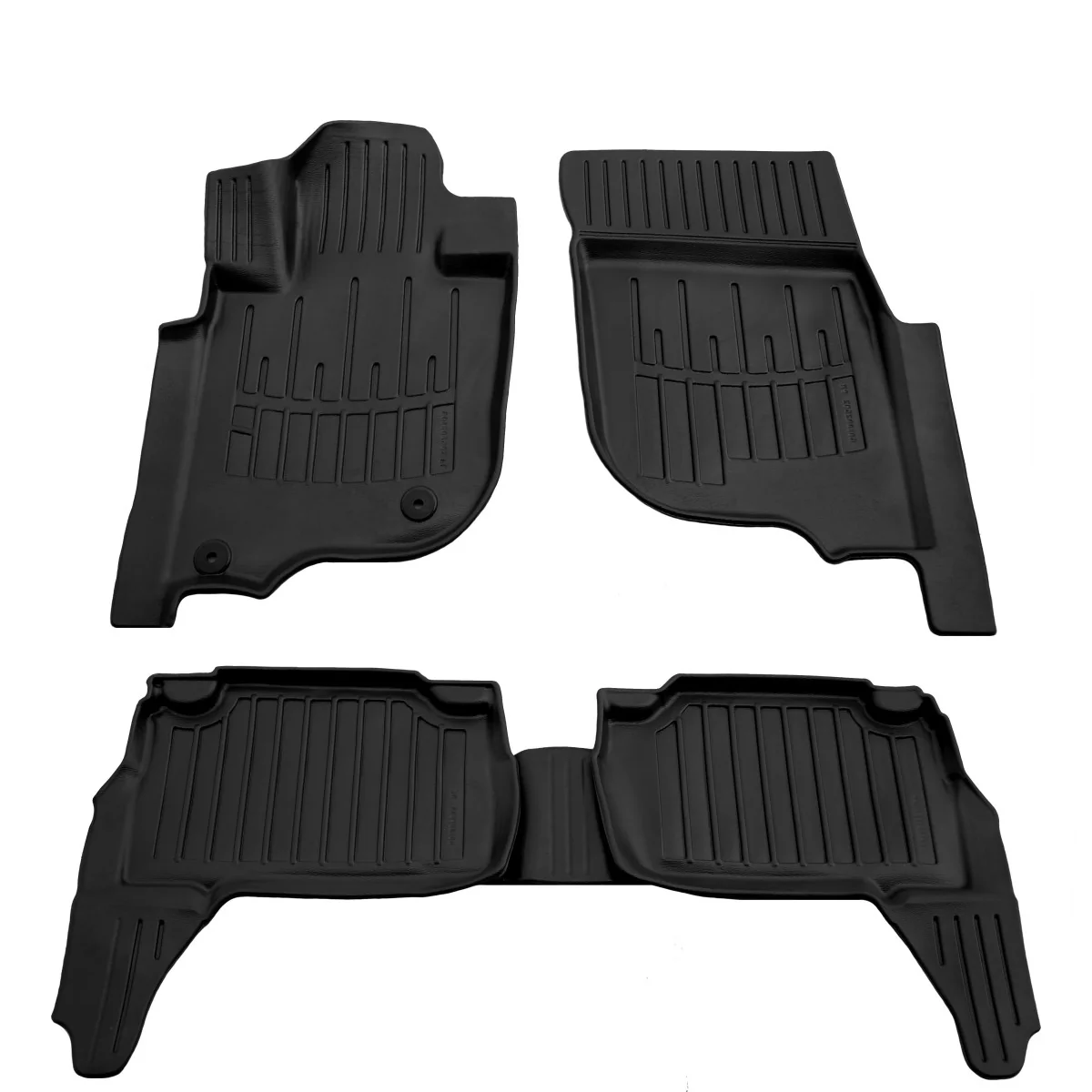 "Fußmatten Auto, Gummimatten Auto 3D für MITSUBISHI Pajero Sport III (2015-...), passgenaue Autofußmatten image"